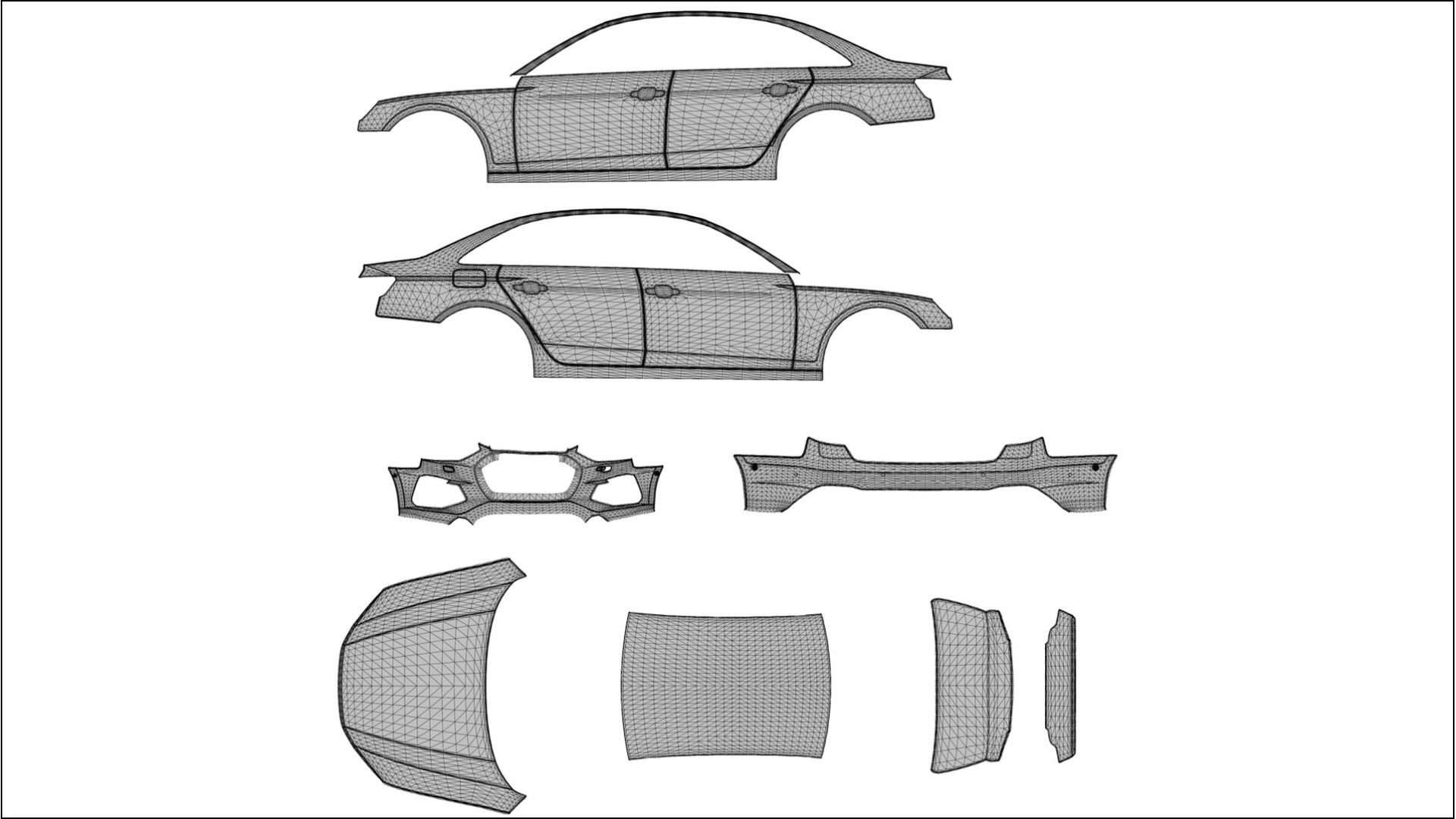 Audi S4 Sedan B9 facelift LCI TPU Lackschutzfolie | FORGED S Farbwechsel PPF – Komplett-Vorgeschnittener Kit