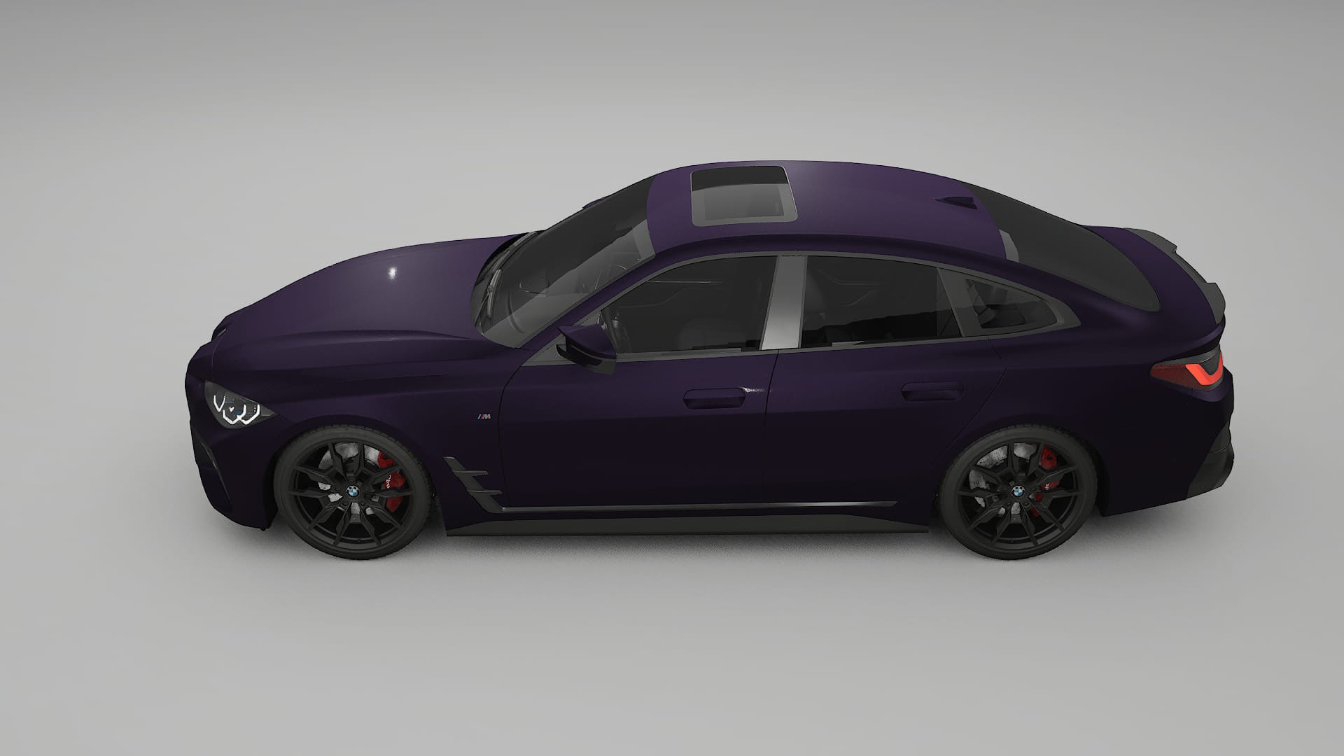BMW I4 G26 M Package TPU Lackschutzfolie | VIOLET Farbwechsel PPF – Komplett-Vorgeschnittener Kit