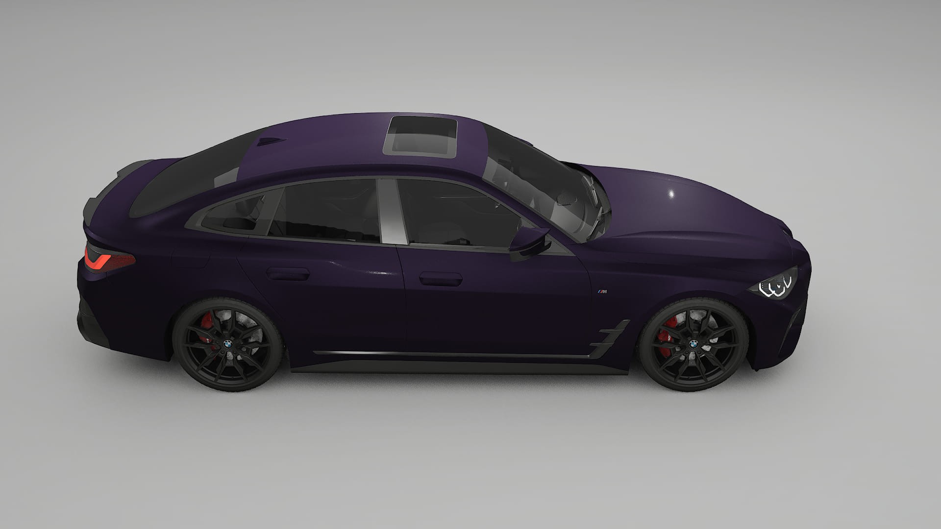 BMW I4 G26 M Package TPU Lackschutzfolie | VIOLET Farbwechsel PPF – Komplett-Vorgeschnittener Kit