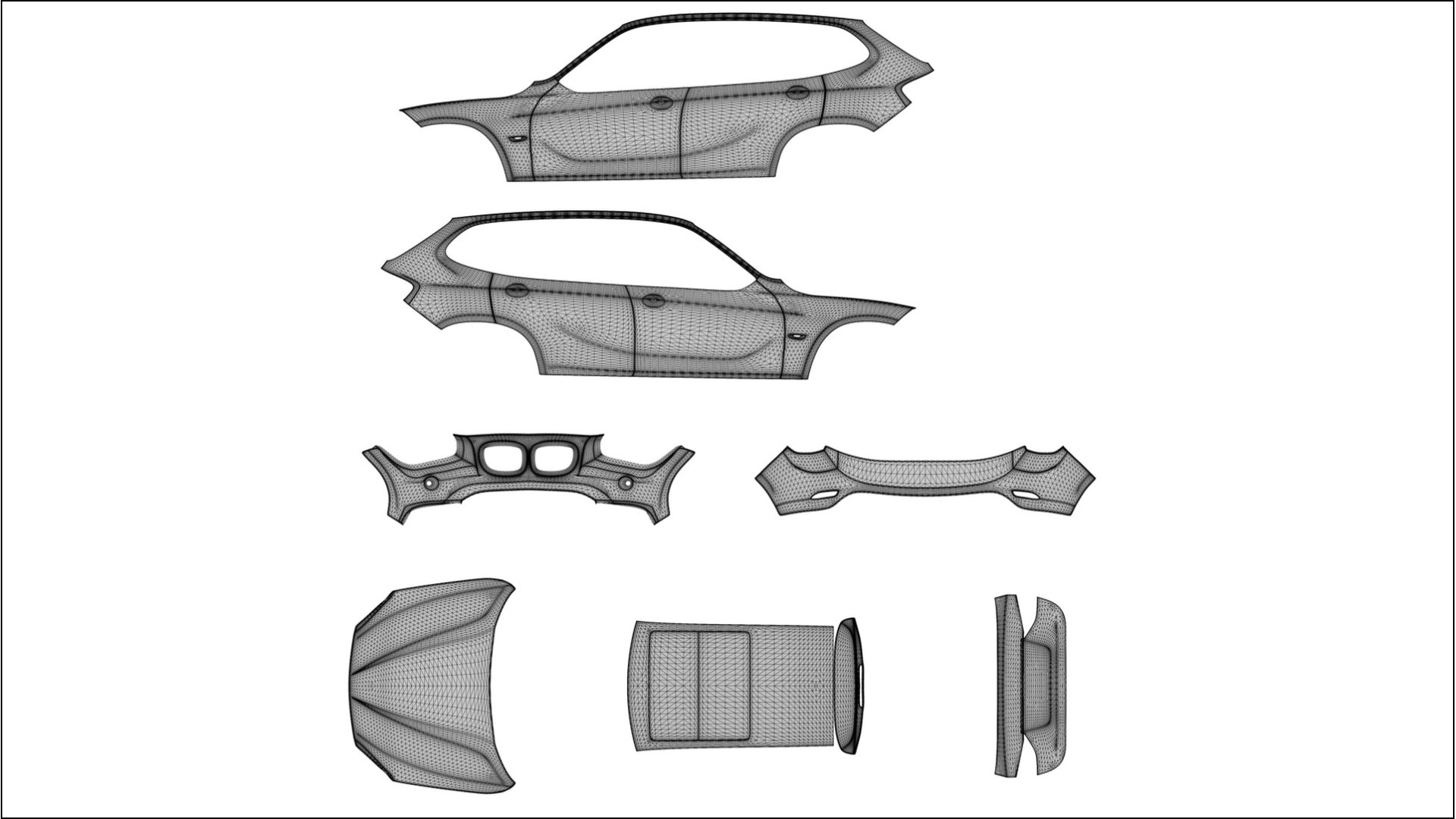 BMW X1 E84 TPU Lackschutzfolie | SLATE Farbwechsel PPF – Komplett-Vorgeschnittener Kit