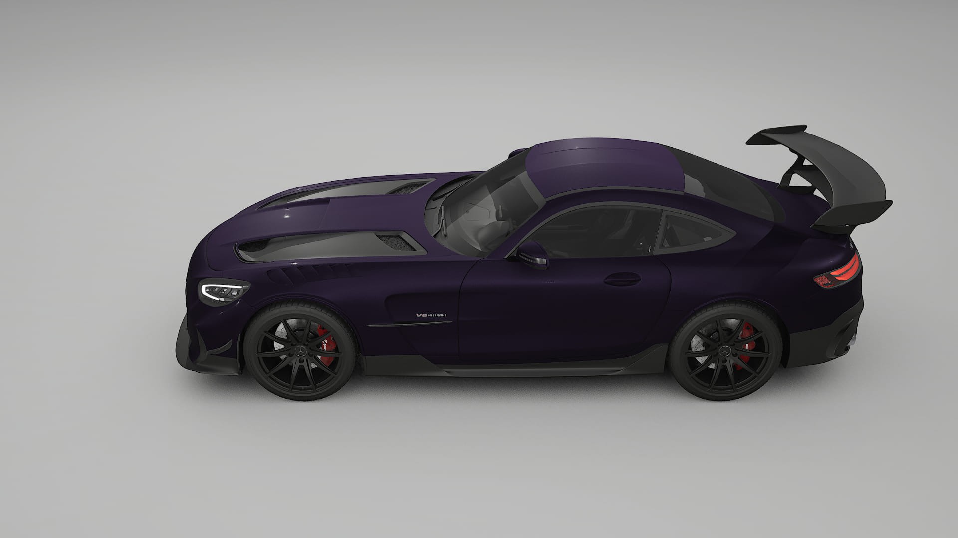 Mercedes AMG GT Black Series C192 Coupe TPU Lackschutzfolie | VIOLET Farbwechsel PPF – Komplett-Vorgeschnittener Kit