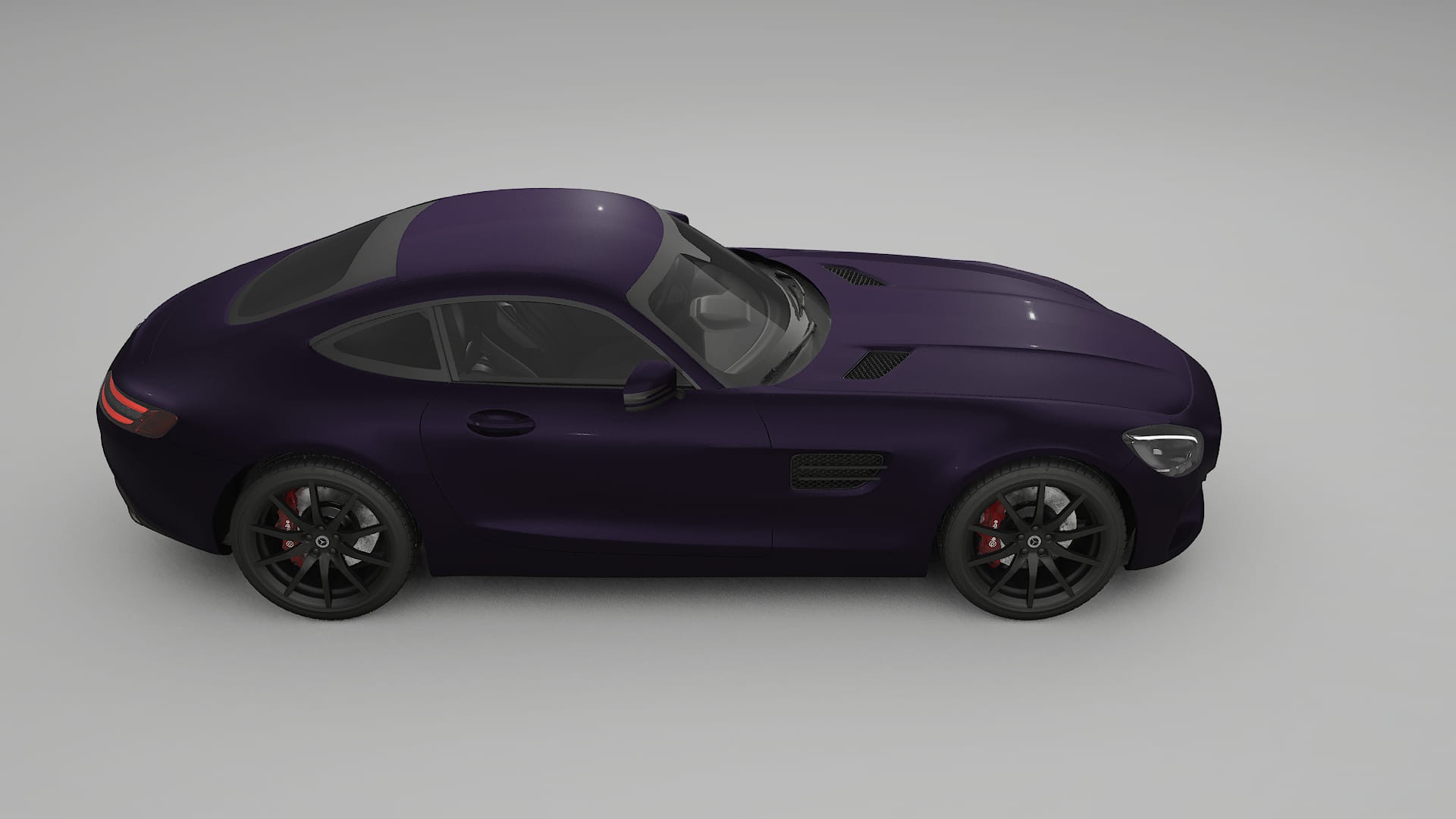 Mercedes AMG GT C190 Coupe TPU Lackschutzfolie | VIOLET Farbwechsel PPF – Komplett-Vorgeschnittener Kit