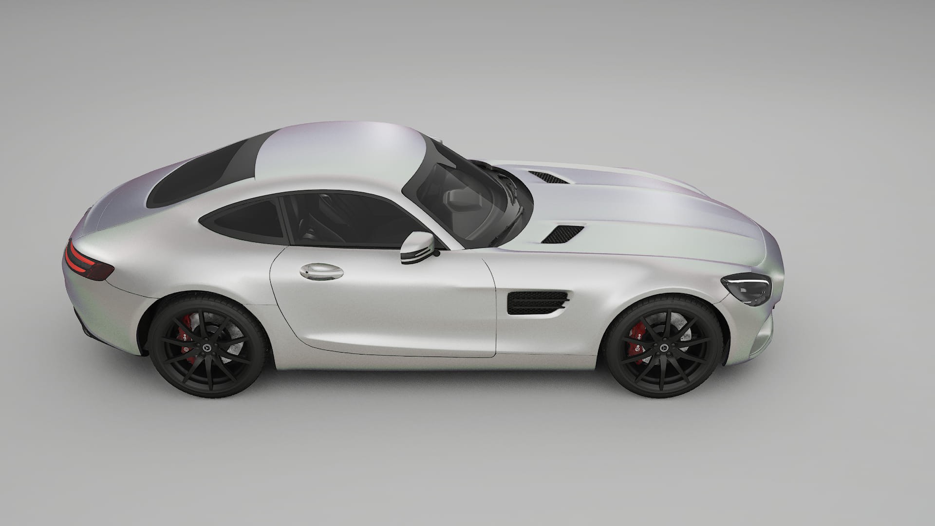 Mercedes AMG GT C190 Coupe TPU Lackschutzfolie | NEBULA Farbwechsel PPF – Komplett-Vorgeschnittener Kit