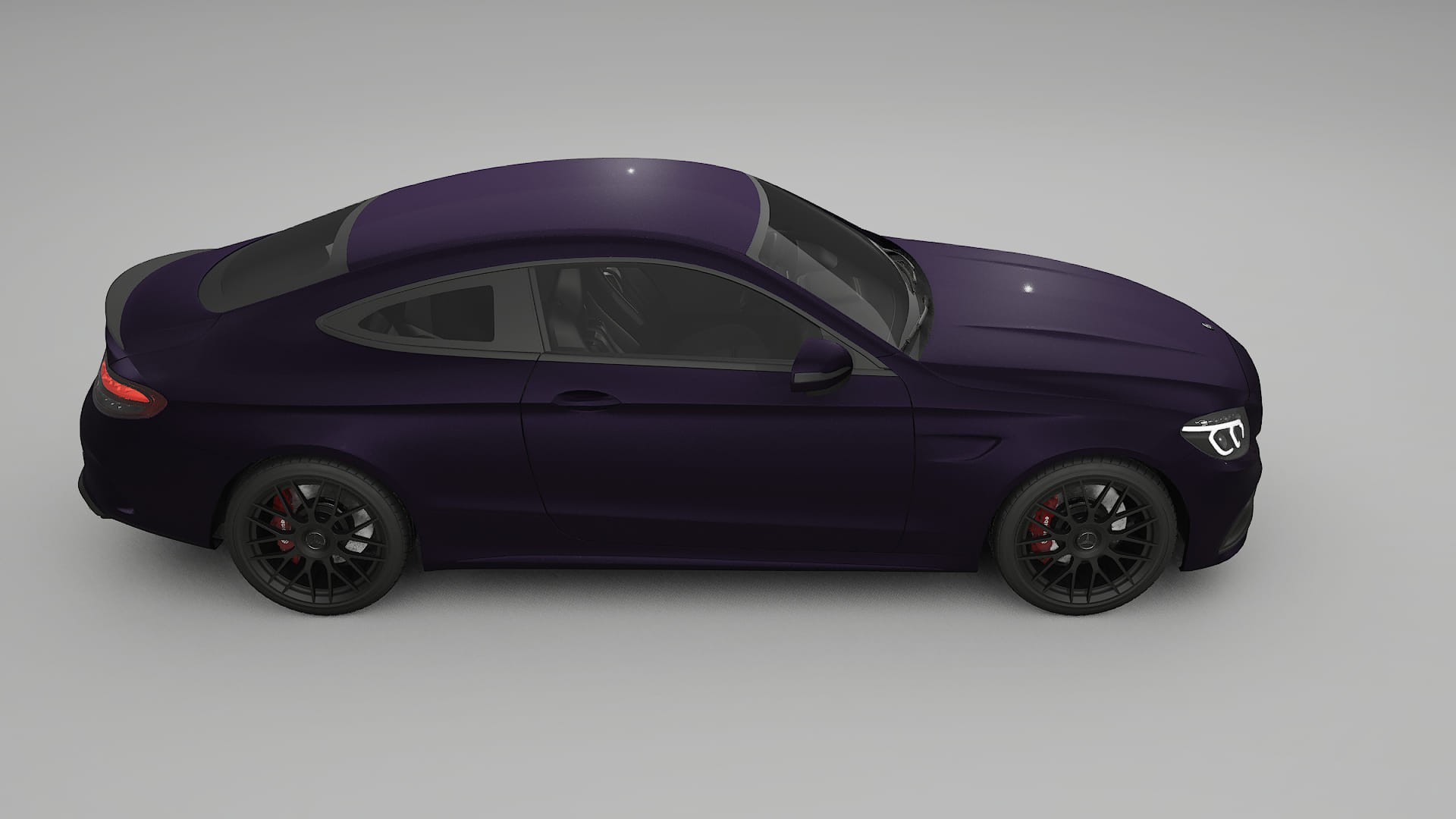 Mercedes C63 AMG W205 Coupe TPU Lackschutzfolie | VIOLET Farbwechsel PPF – Komplett-Vorgeschnittener Kit