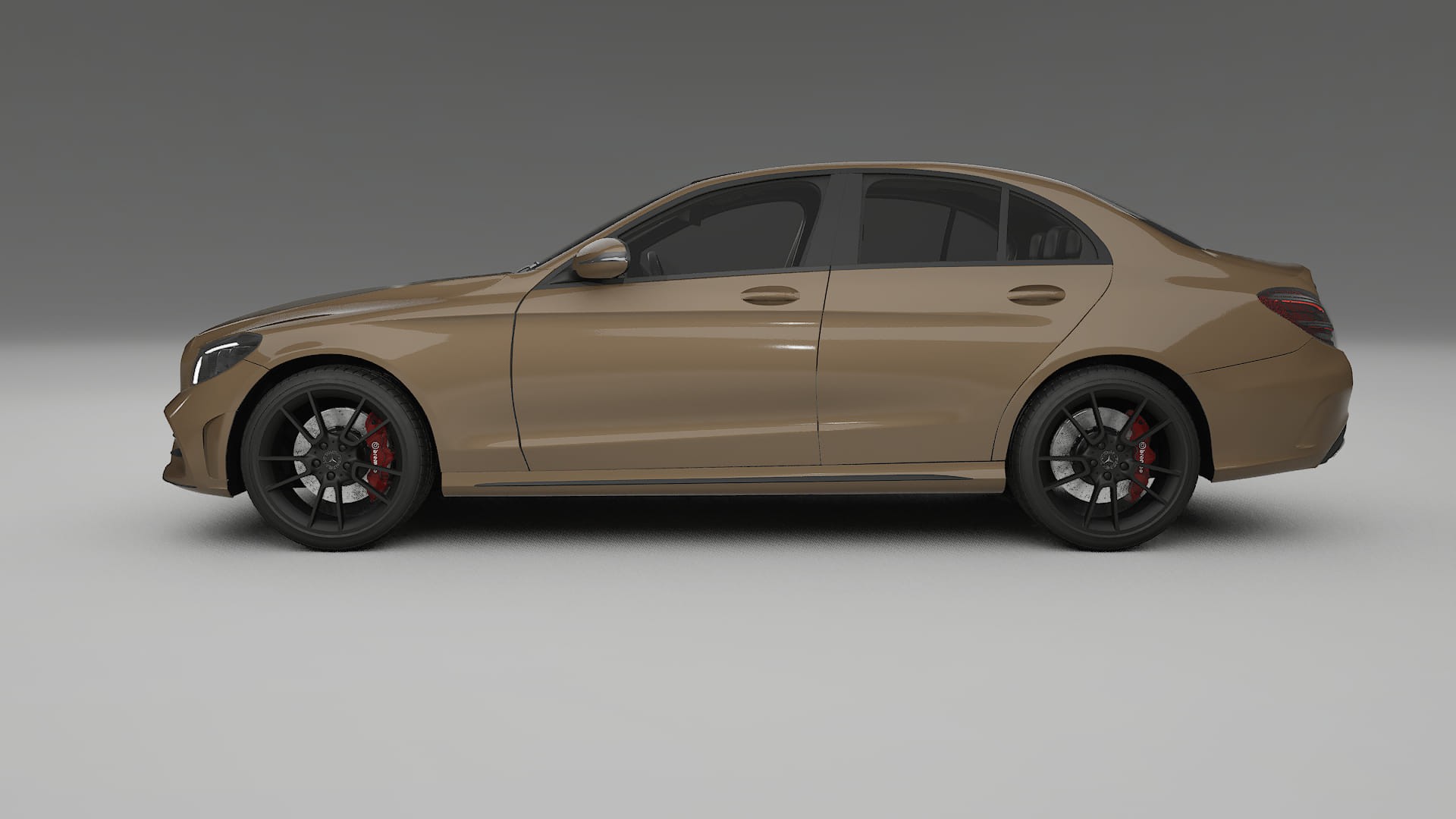 Mercedes C Class W205 AMG sedan TPU Lackschutzfolie | SAHARA Farbwechsel PPF – Komplett-Vorgeschnittener Kit