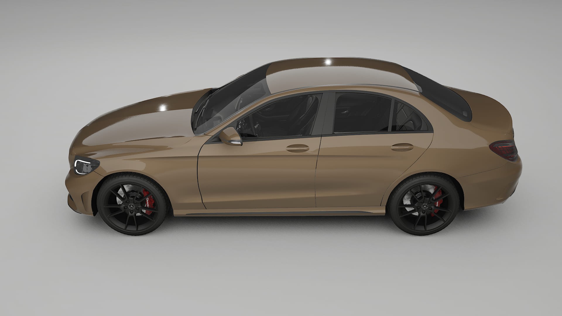 Mercedes C Class W205 AMG sedan TPU Lackschutzfolie | SAHARA Farbwechsel PPF – Komplett-Vorgeschnittener Kit