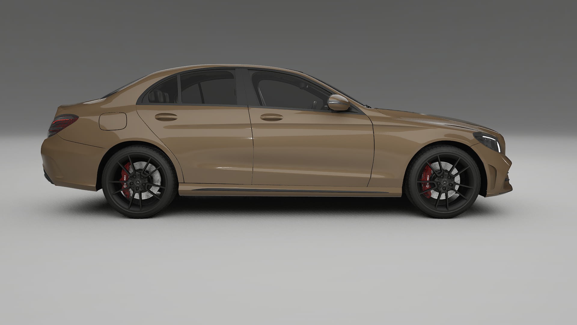 Mercedes C Class W205 AMG sedan TPU Lackschutzfolie | SAHARA Farbwechsel PPF – Komplett-Vorgeschnittener Kit