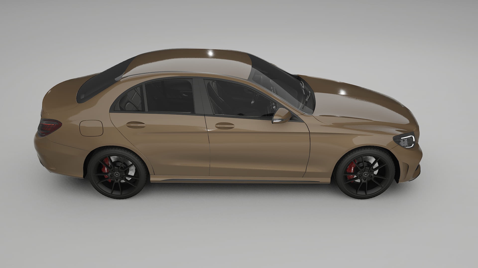 Mercedes C Class W205 AMG sedan TPU Lackschutzfolie | SAHARA Farbwechsel PPF – Komplett-Vorgeschnittener Kit