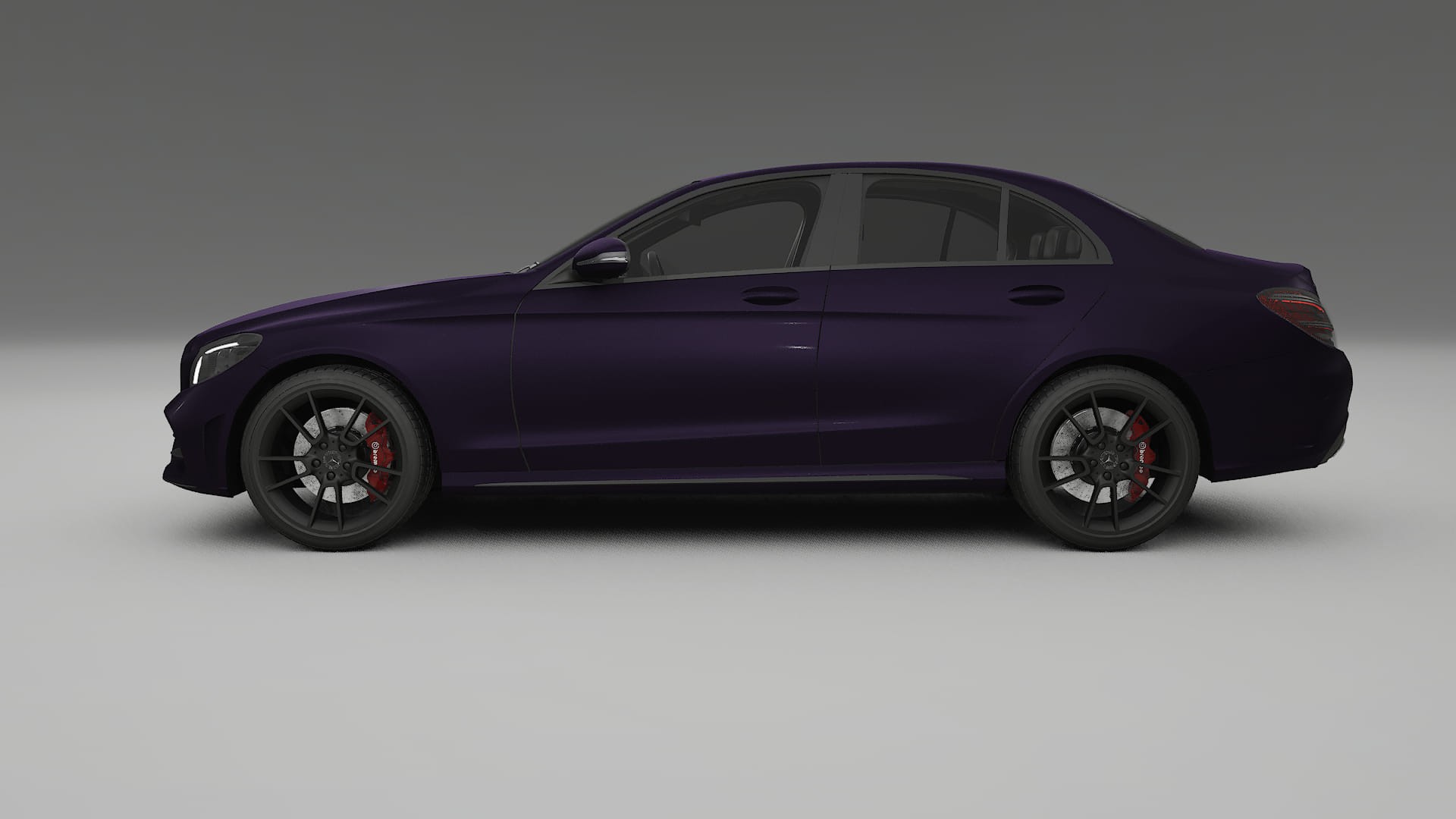 Mercedes C Class W205 AMG sedan TPU Lackschutzfolie | VIOLET Farbwechsel PPF – Komplett-Vorgeschnittener Kit