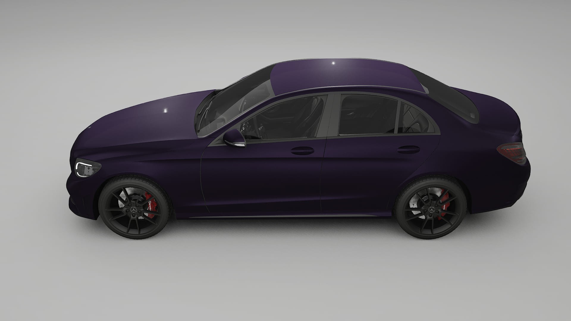 Mercedes C Class W205 AMG sedan TPU Lackschutzfolie | VIOLET Farbwechsel PPF – Komplett-Vorgeschnittener Kit