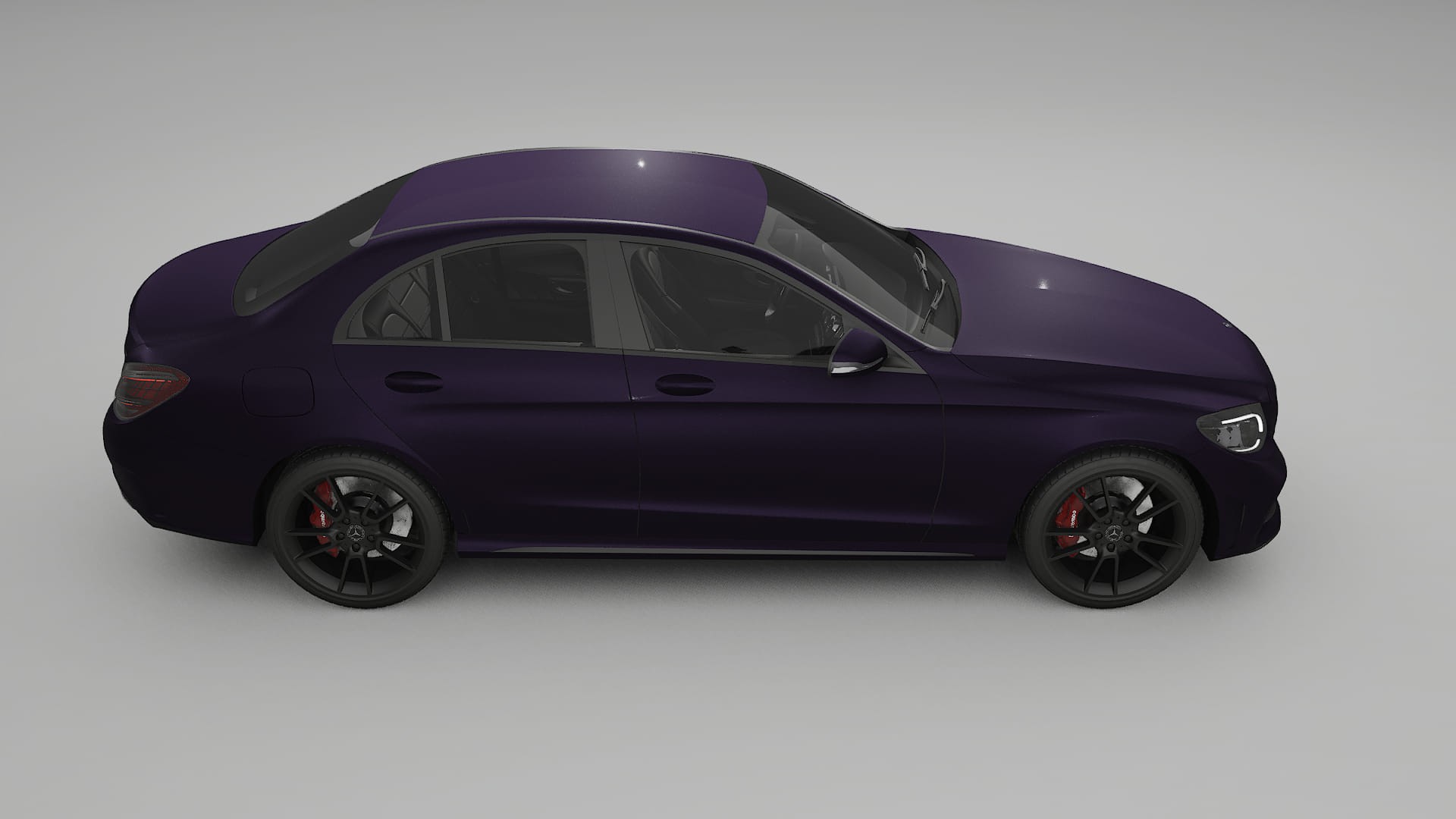 Mercedes C Class W205 AMG sedan TPU Lackschutzfolie | VIOLET Farbwechsel PPF – Komplett-Vorgeschnittener Kit