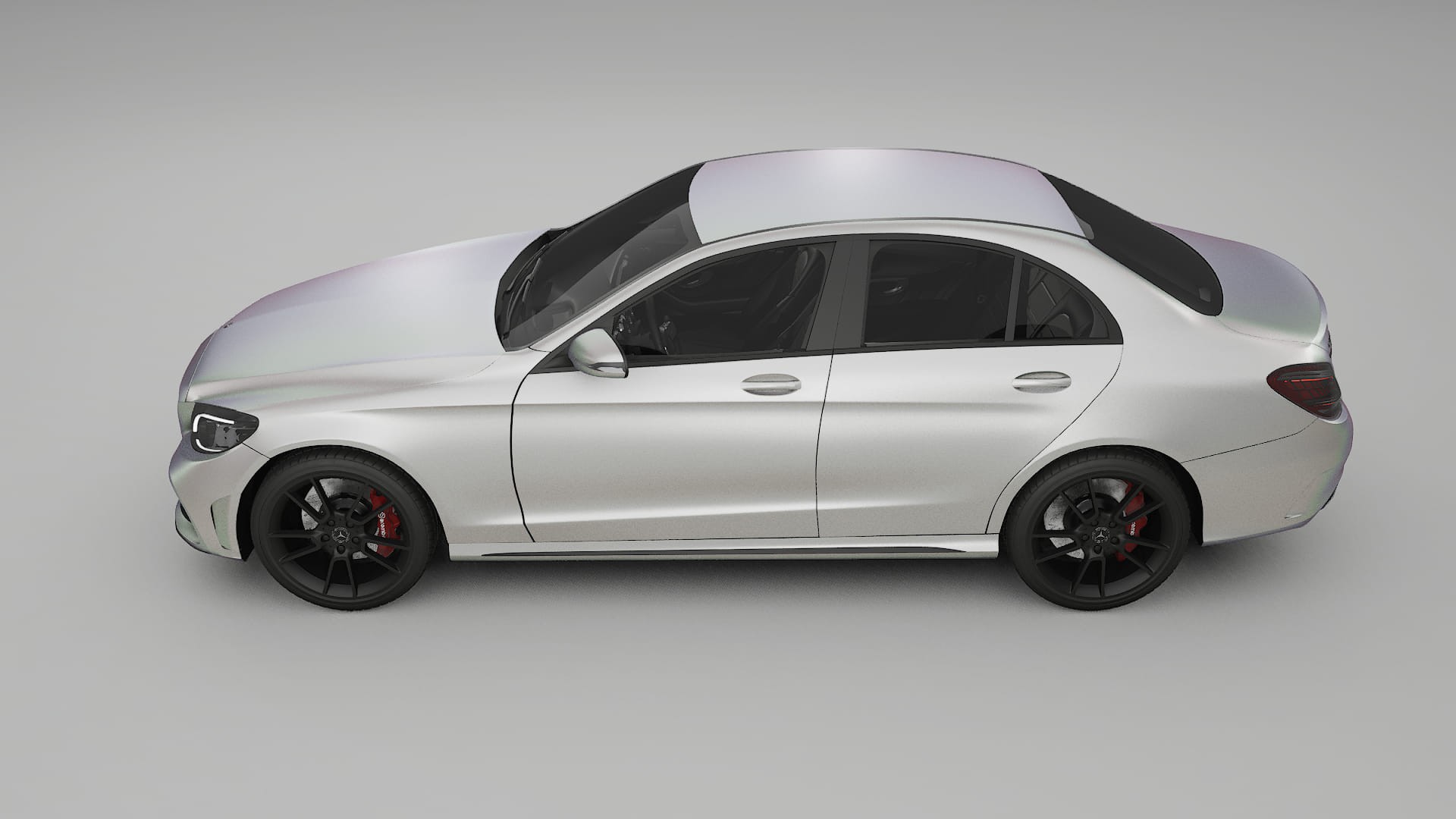 Mercedes C Class W205 AMG sedan TPU Lackschutzfolie | NEBULA Farbwechsel PPF – Komplett-Vorgeschnittener Kit