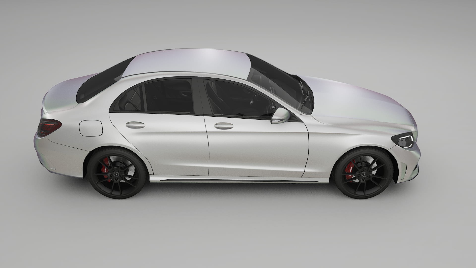 Mercedes C Class W205 AMG sedan TPU Lackschutzfolie | NEBULA Farbwechsel PPF – Komplett-Vorgeschnittener Kit