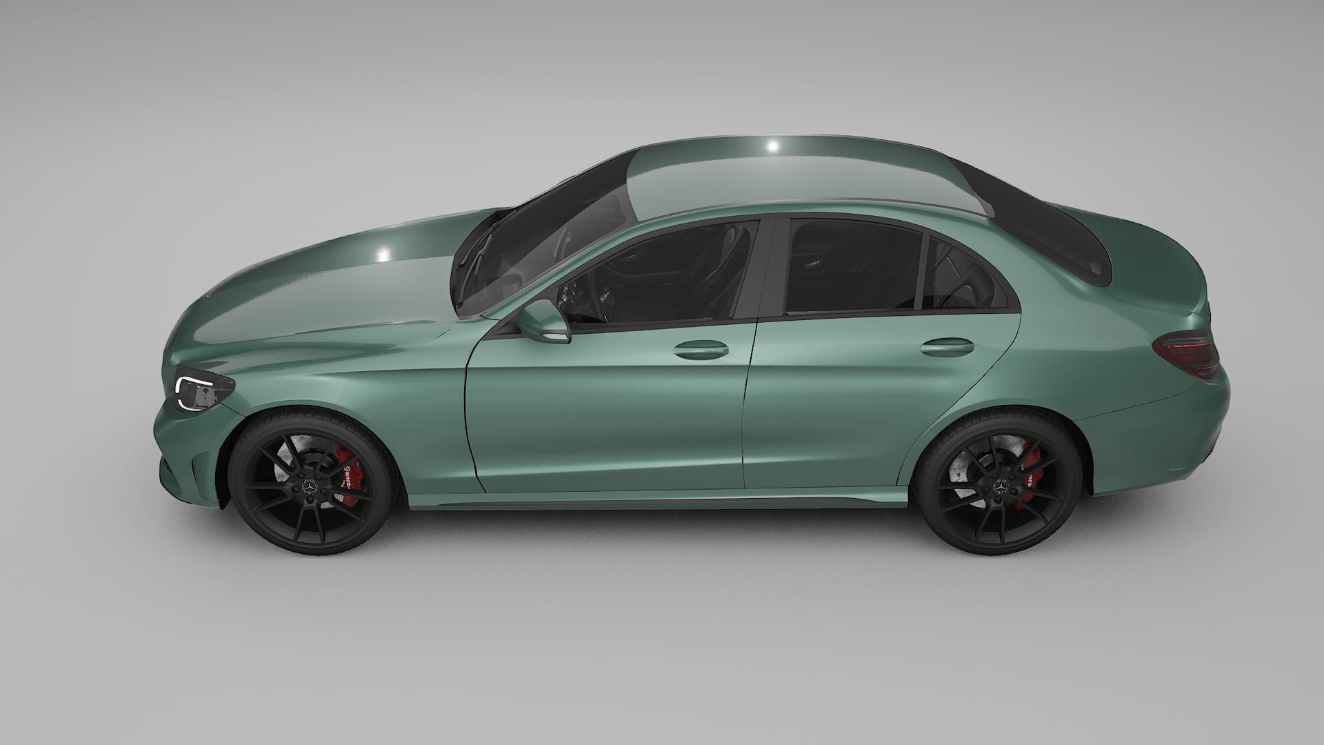 Mercedes C Class W205 AMG sedan TPU Lackschutzfolie | EVERGREEN Farbwechsel PPF – Komplett-Vorgeschnittener Kit