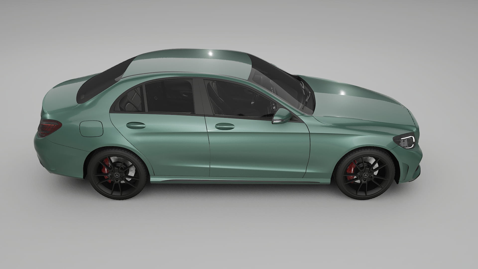 Mercedes C Class W205 AMG sedan TPU Lackschutzfolie | EVERGREEN Farbwechsel PPF – Komplett-Vorgeschnittener Kit