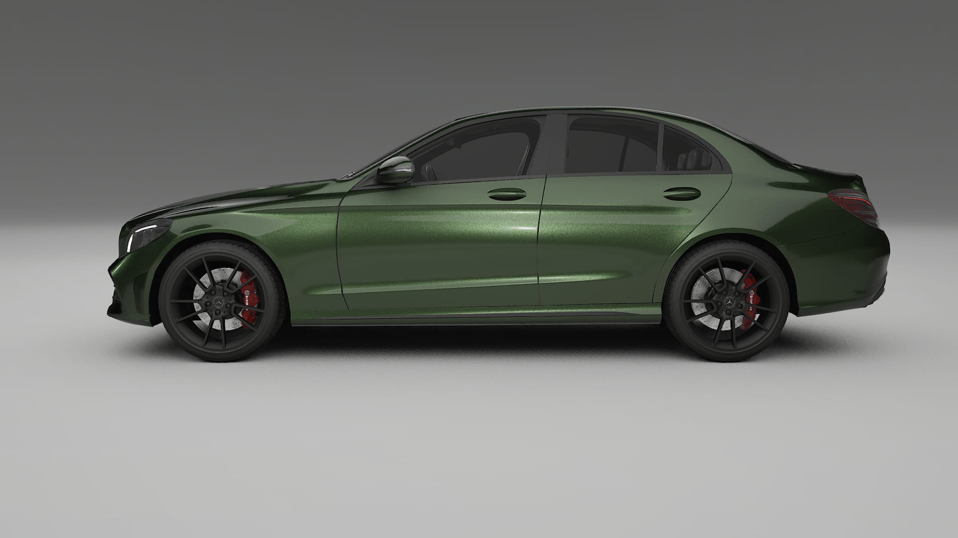 Mercedes C Class W205 AMG sedan TPU Lackschutzfolie | LAGOON Farbwechsel PPF – Komplett-Vorgeschnittener Kit