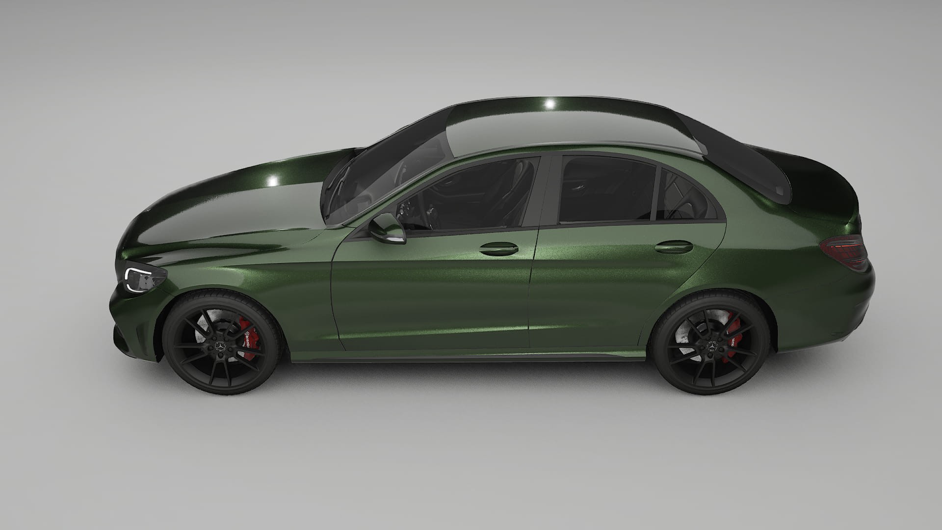 Mercedes C Class W205 AMG sedan TPU Lackschutzfolie | LAGOON Farbwechsel PPF – Komplett-Vorgeschnittener Kit