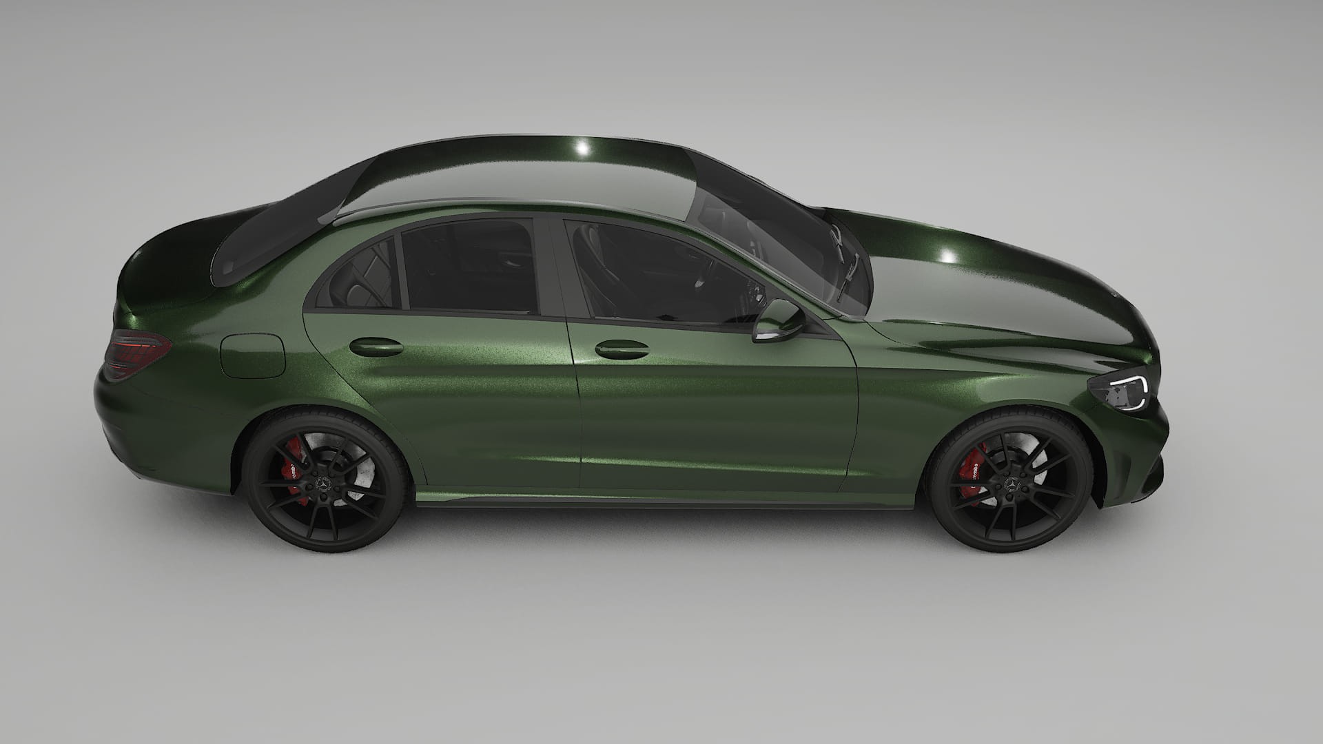 Mercedes C Class W205 AMG sedan TPU Lackschutzfolie | LAGOON Farbwechsel PPF – Komplett-Vorgeschnittener Kit