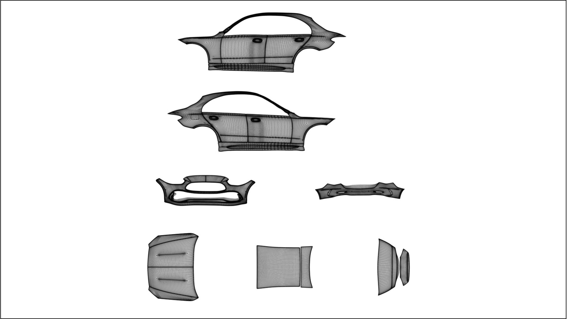 Mercedes C Class W206 TPU Lackschutzfolie | FROST Farbwechsel PPF – Komplett-Vorgeschnittener Kit