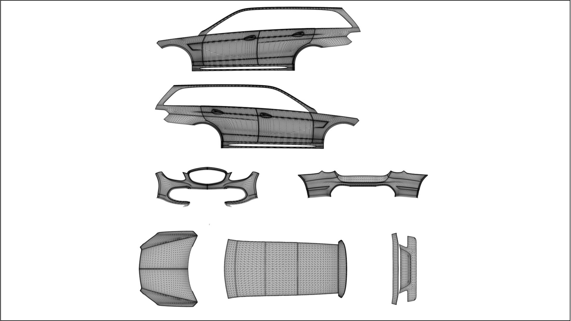 Mercedes E63 AMG Combi W212 facelift LCI TPU Lackschutzfolie | DAISY Farbwechsel PPF – Komplett-Vorgeschnittener Kit