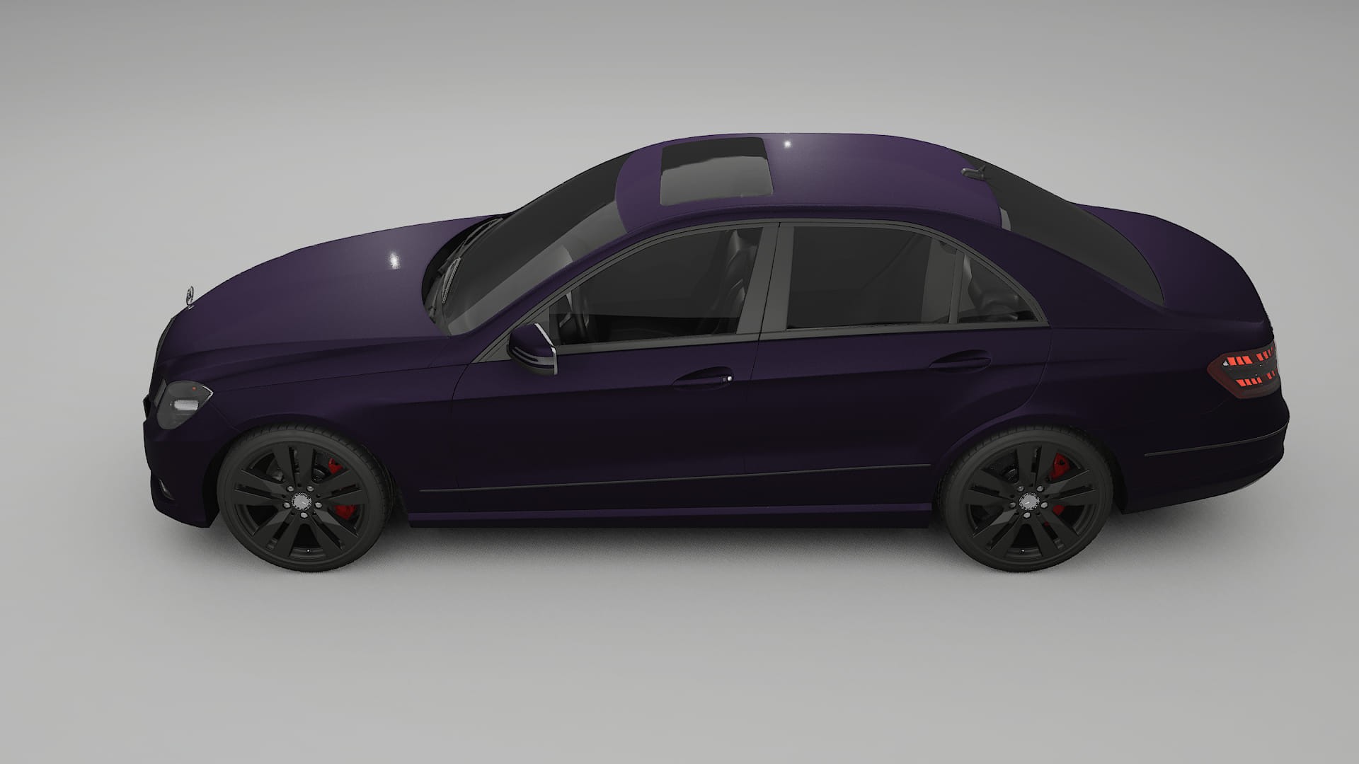 Mercedes E Class Sedan W212 Prefacelift pre LCI TPU Lackschutzfolie | VIOLET Farbwechsel PPF – Komplett-Vorgeschnittener Kit