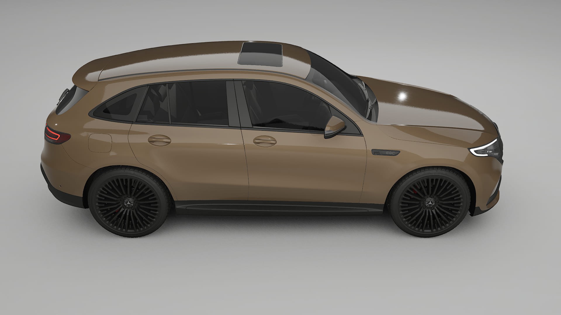 Mercedes EQC AMG TPU Lackschutzfolie | SAHARA Farbwechsel PPF – Komplett-Vorgeschnittener Kit