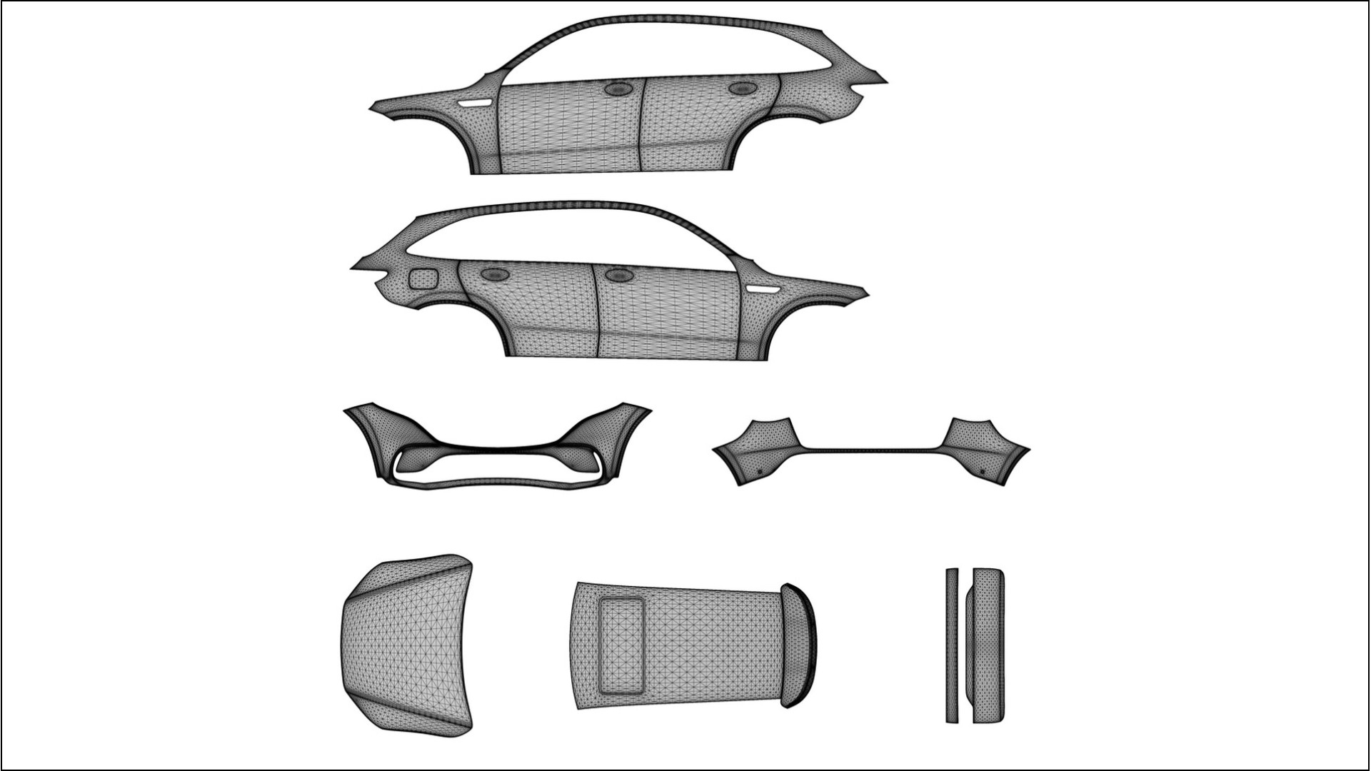 Mercedes EQC AMG TPU Lackschutzfolie | NEBULA Farbwechsel PPF – Komplett-Vorgeschnittener Kit 2