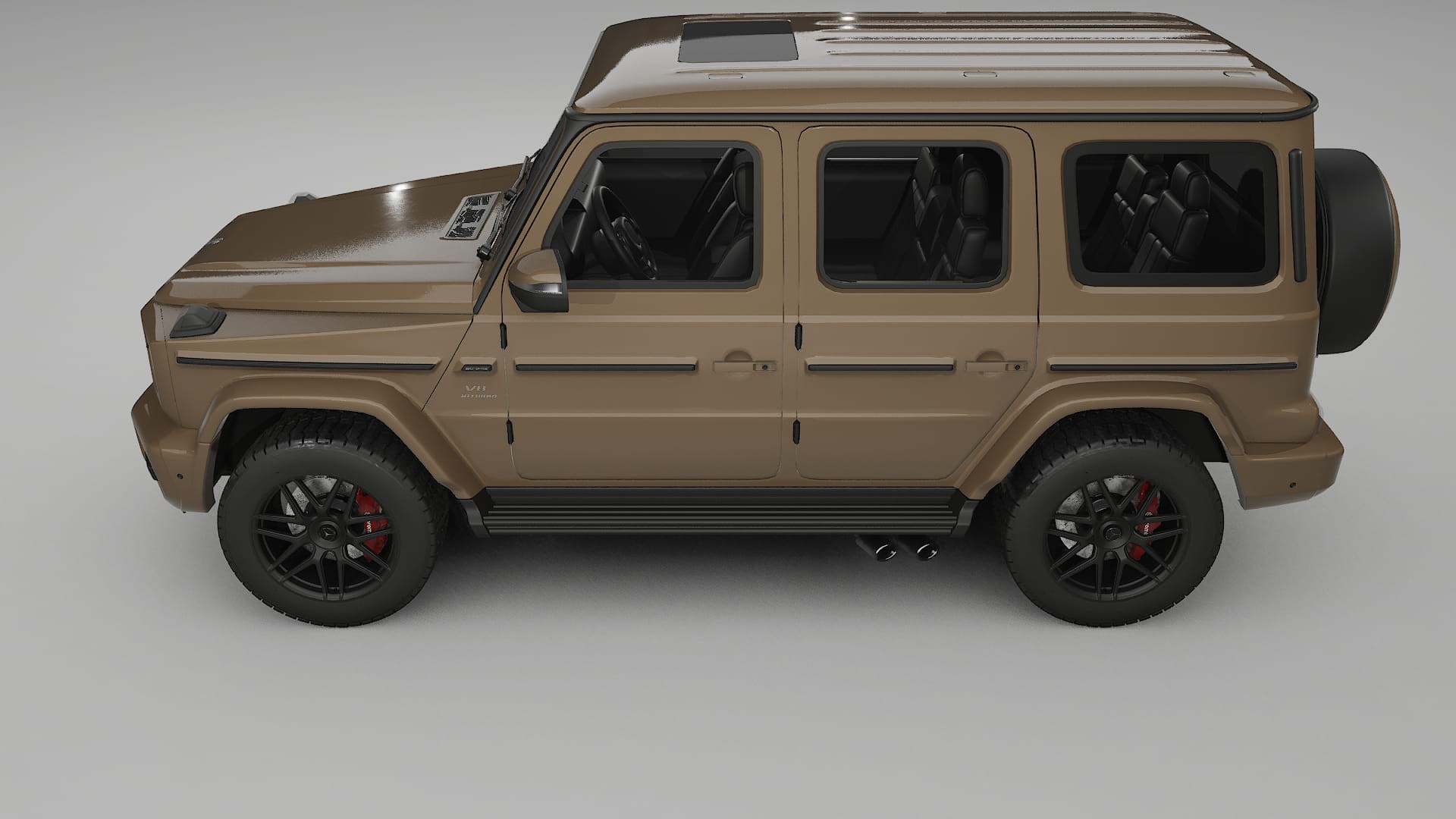 Mercedes G63 AMG W463A TPU Lackschutzfolie | SAHARA Farbwechsel PPF – Komplett-Vorgeschnittener Kit