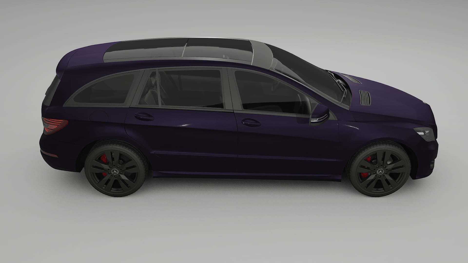 Mercedes R class W251 facelift LCI TPU Lackschutzfolie | VIOLET Farbwechsel PPF – Komplett-Vorgeschnittener Kit