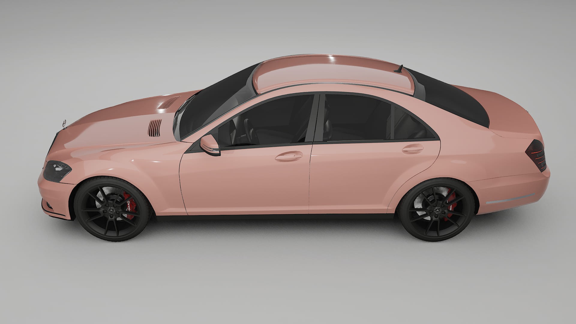 Mercedes S class W221 facelift LCI TPU Lackschutzfolie | BLUSH Farbwechsel PPF – Komplett-Vorgeschnittener Kit