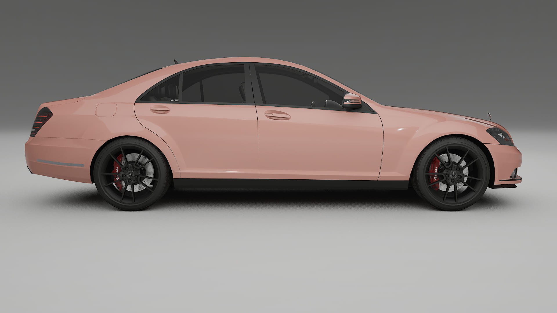 Mercedes S class W221 facelift LCI TPU Lackschutzfolie | BLUSH Farbwechsel PPF – Komplett-Vorgeschnittener Kit