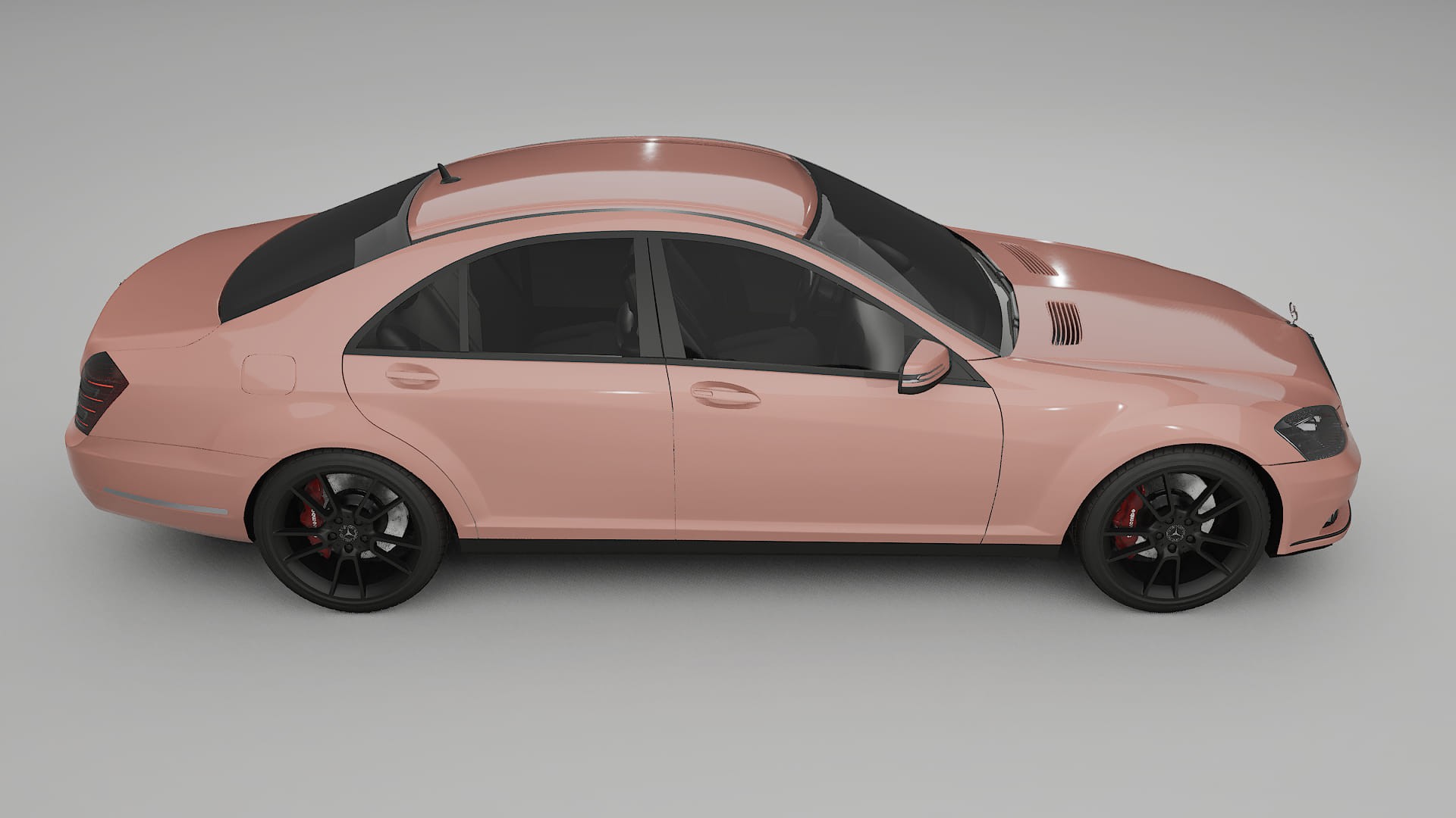 Mercedes S class W221 facelift LCI TPU Lackschutzfolie | BLUSH Farbwechsel PPF – Komplett-Vorgeschnittener Kit