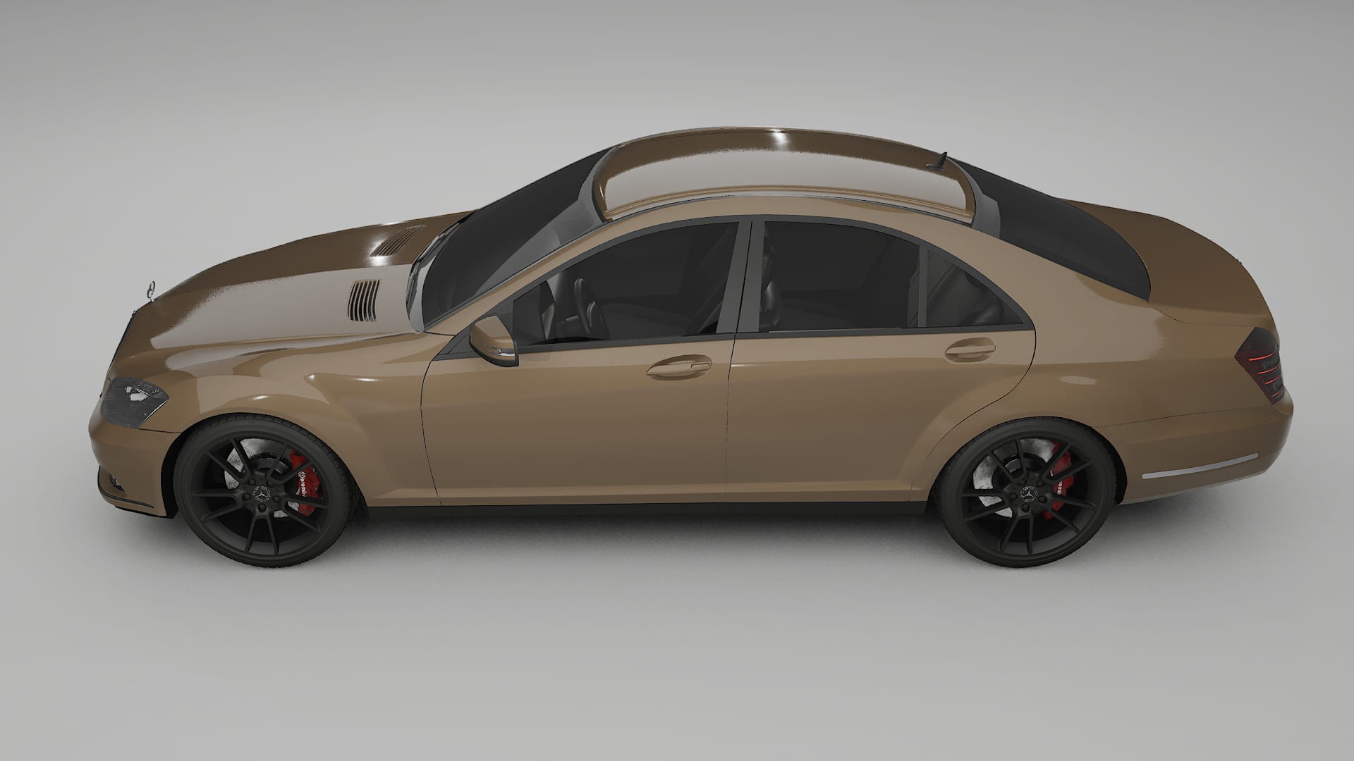 Mercedes S class W221 facelift LCI TPU Lackschutzfolie | SAHARA Farbwechsel PPF – Komplett-Vorgeschnittener Kit