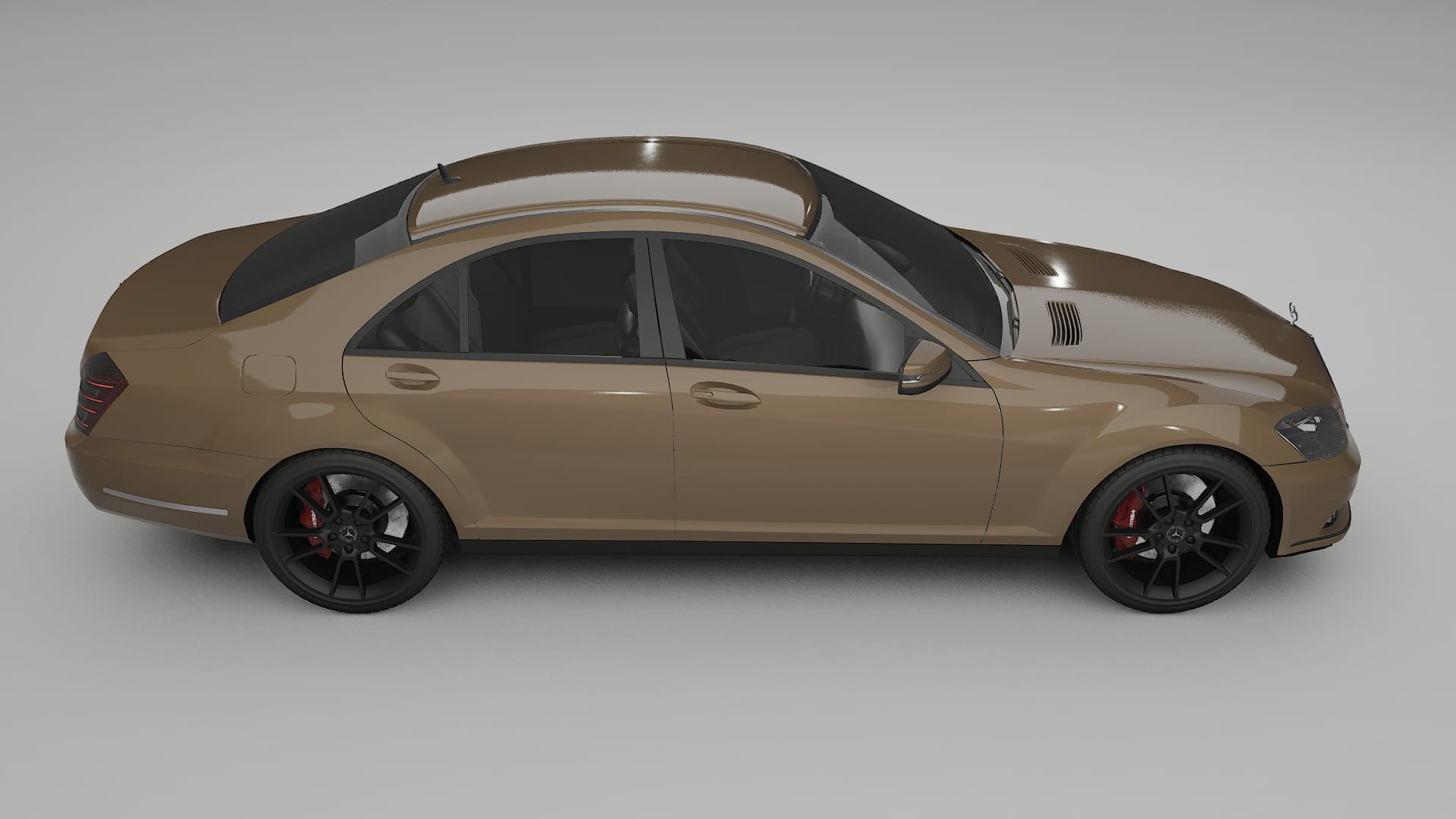 Mercedes S class W221 facelift LCI TPU Lackschutzfolie | SAHARA Farbwechsel PPF – Komplett-Vorgeschnittener Kit