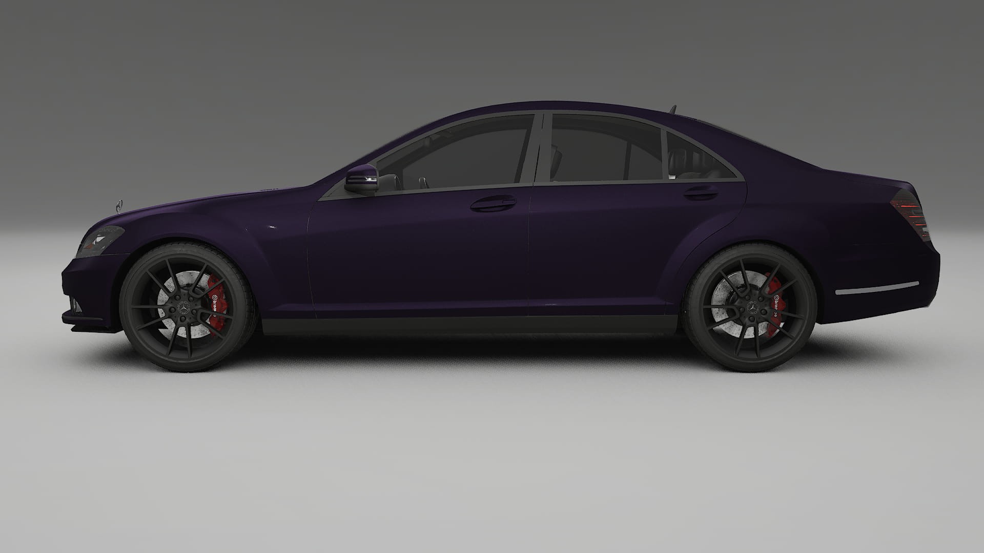 Mercedes S class W221 facelift LCI TPU Lackschutzfolie | VIOLET Farbwechsel PPF – Komplett-Vorgeschnittener Kit