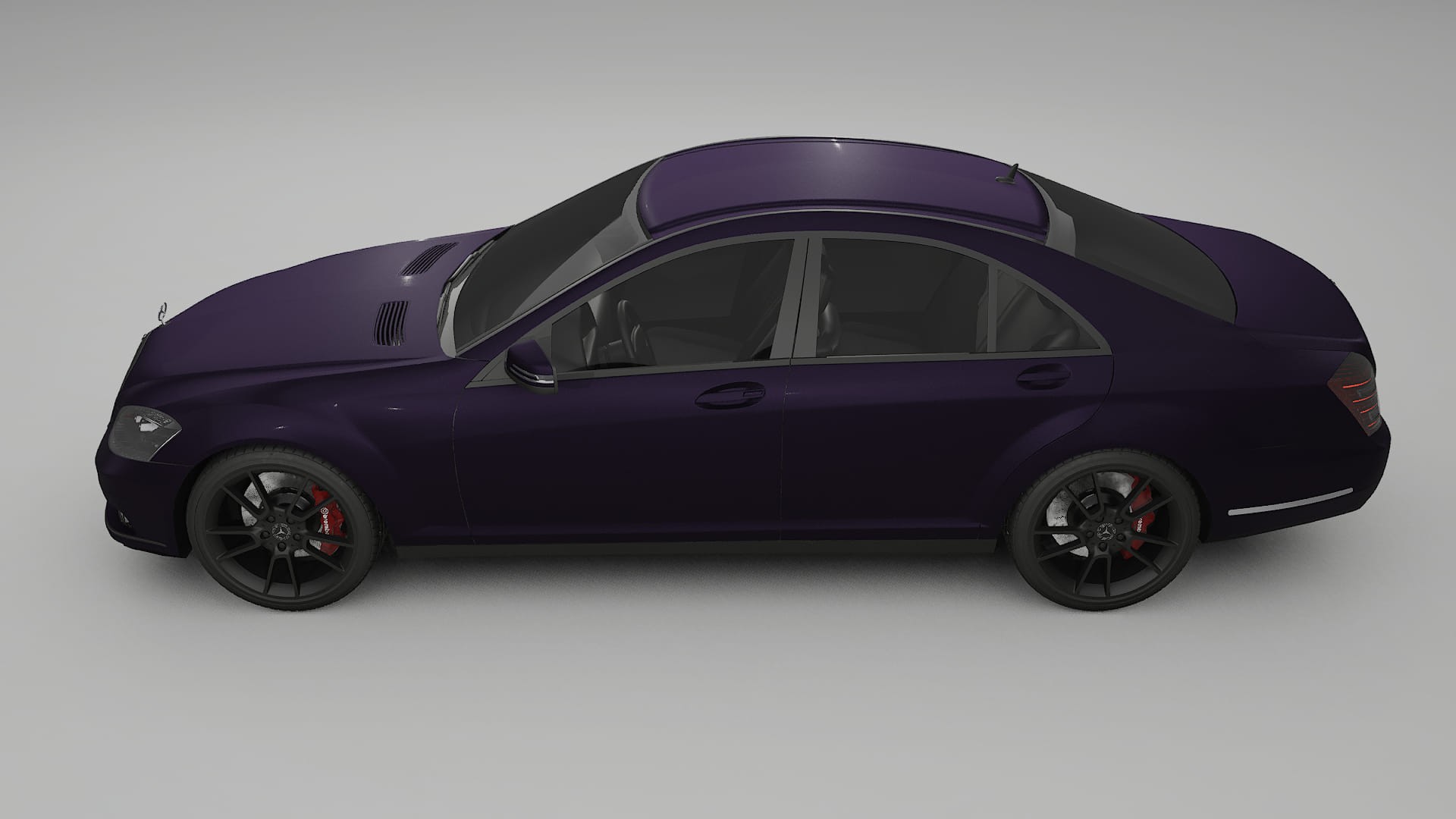 Mercedes S class W221 facelift LCI TPU Lackschutzfolie | VIOLET Farbwechsel PPF – Komplett-Vorgeschnittener Kit