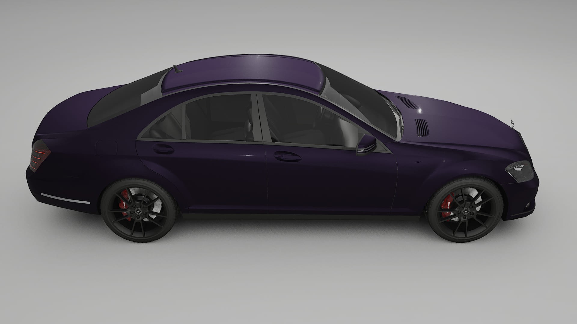 Mercedes S class W221 facelift LCI TPU Lackschutzfolie | VIOLET Farbwechsel PPF – Komplett-Vorgeschnittener Kit