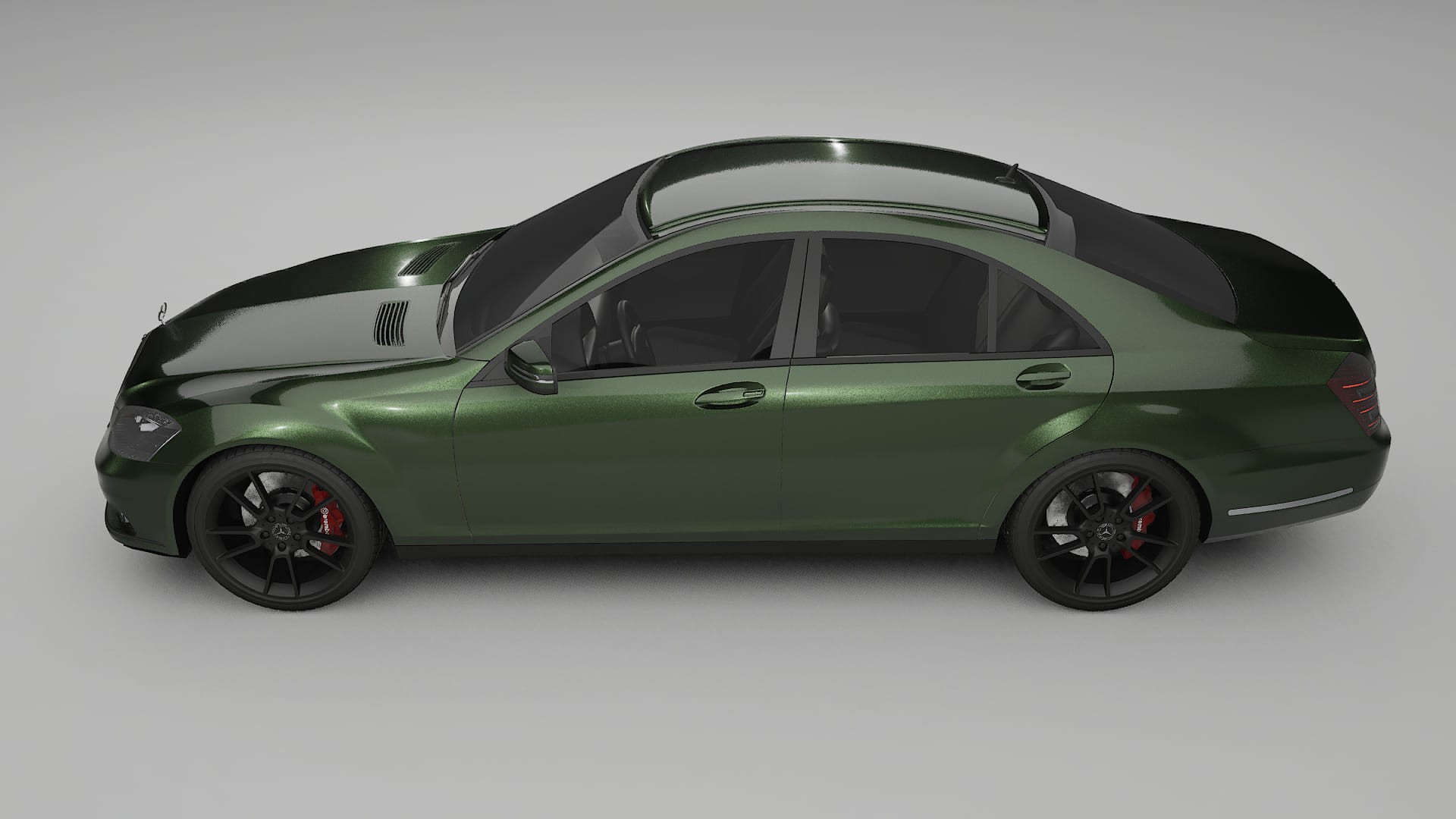 Mercedes S class W221 facelift LCI TPU Lackschutzfolie | LAGOON Farbwechsel PPF – Komplett-Vorgeschnittener Kit