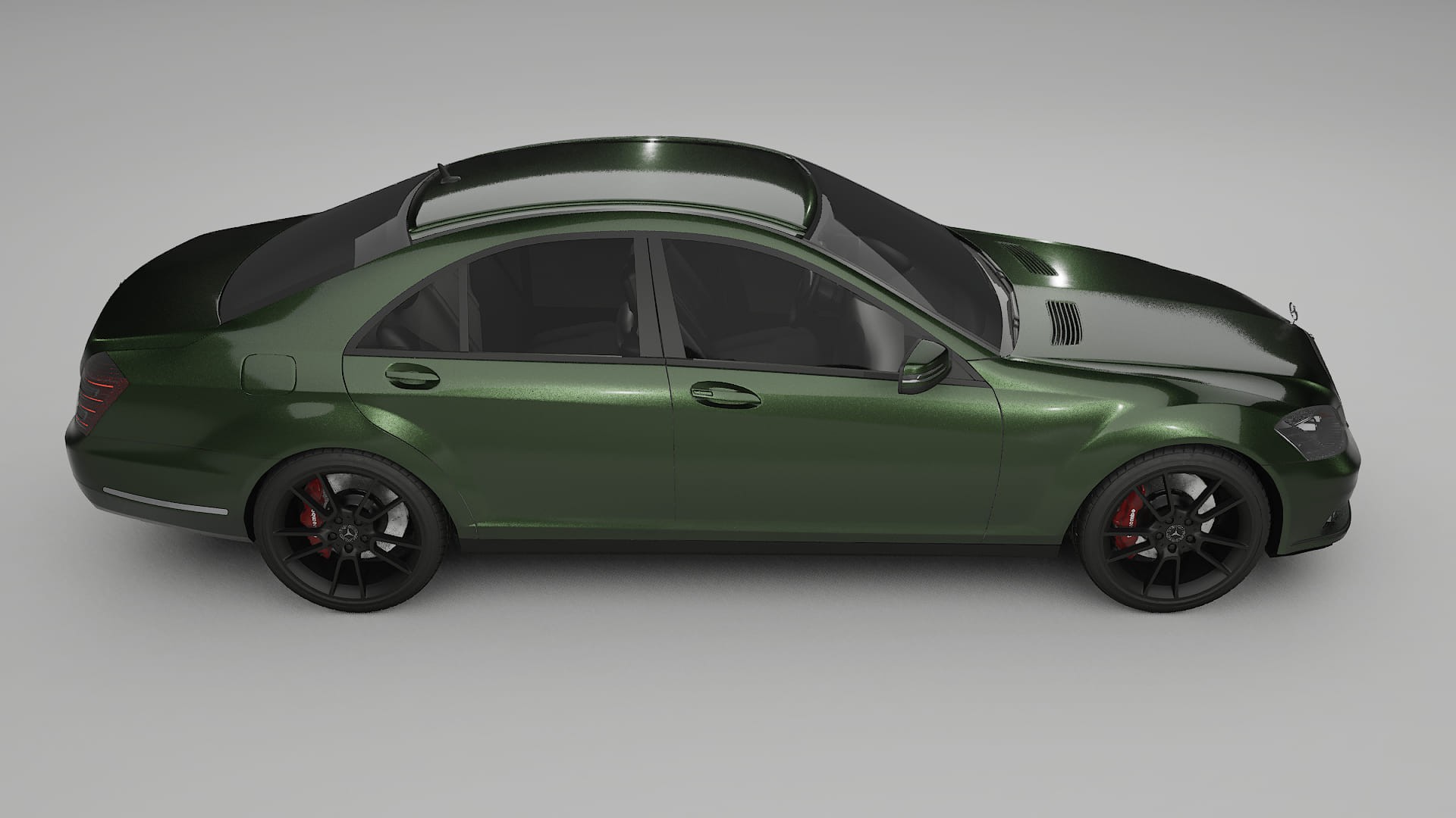 Mercedes S class W221 facelift LCI TPU Lackschutzfolie | LAGOON Farbwechsel PPF – Komplett-Vorgeschnittener Kit