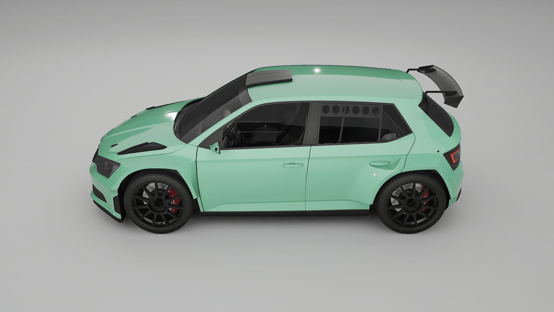 Škoda Fabia R5 6V TPU Lackschutzfolie | DUSTY Farbwechsel PPF – Komplett-Vorgeschnittener Kit