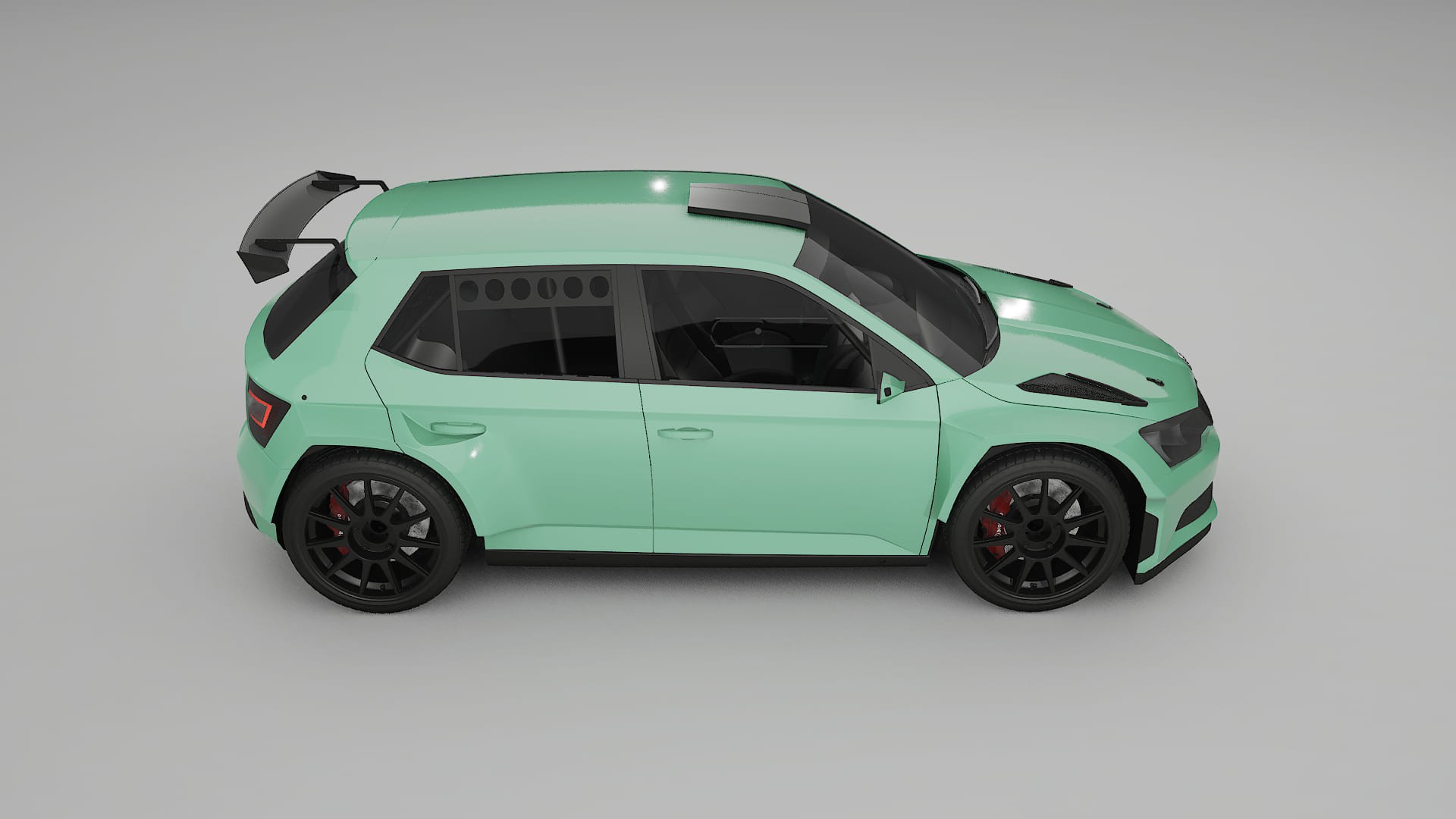 Škoda Fabia R5 6V TPU Lackschutzfolie | DUSTY Farbwechsel PPF – Komplett-Vorgeschnittener Kit
