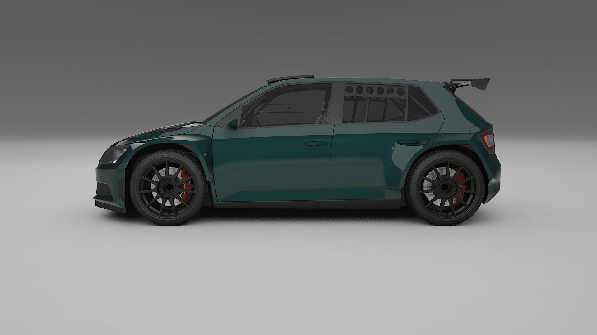 Škoda Fabia R5 6V TPU Lackschutzfolie | INFERNO Farbwechsel PPF – Komplett-Vorgeschnittener Kit