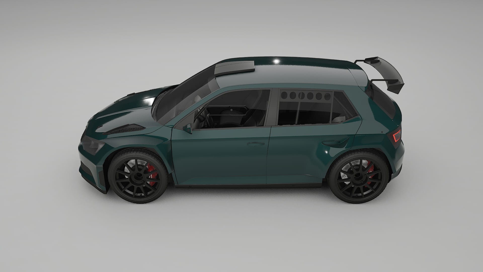Škoda Fabia R5 6V TPU Lackschutzfolie | INFERNO Farbwechsel PPF – Komplett-Vorgeschnittener Kit