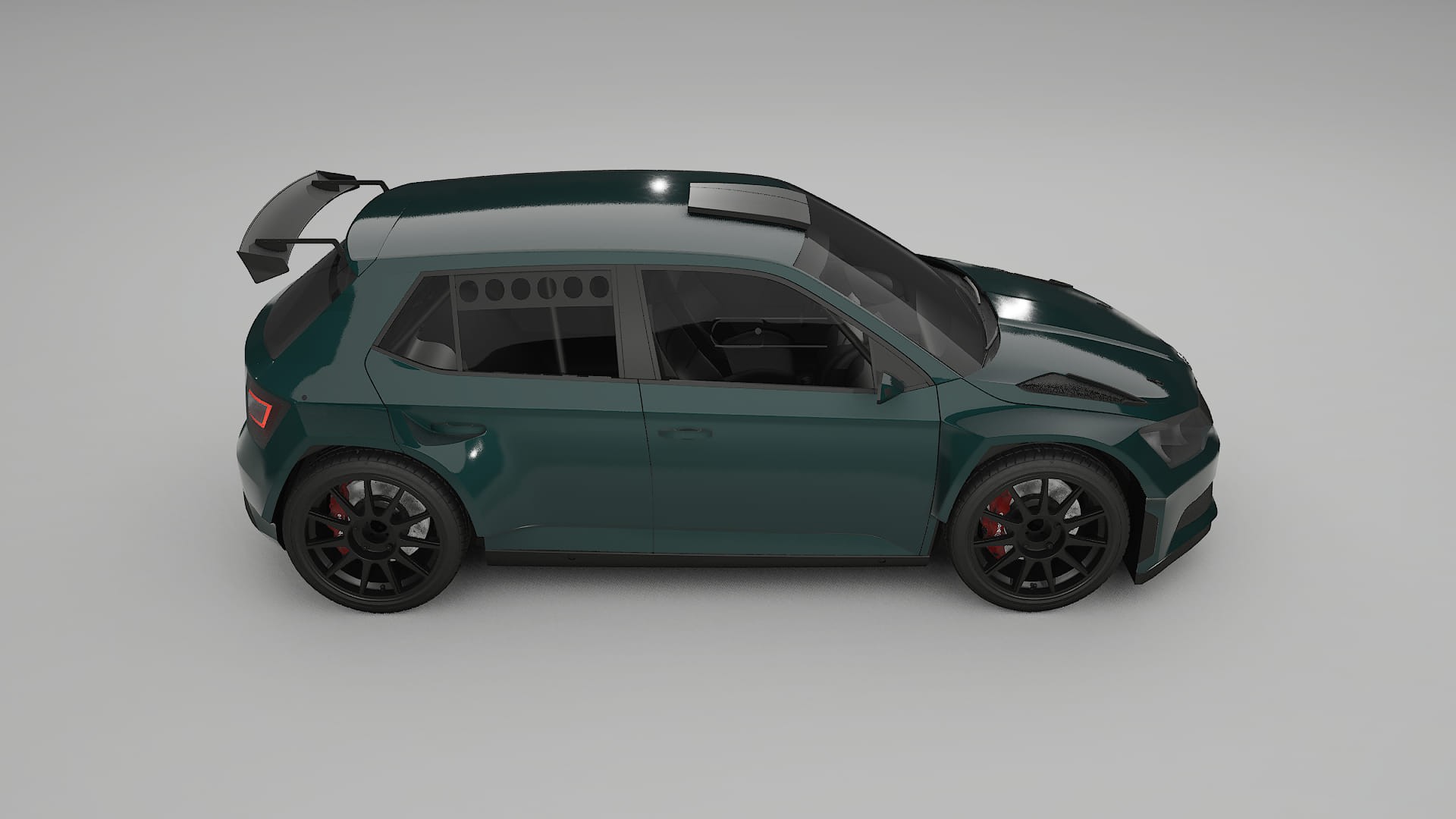 Škoda Fabia R5 6V TPU Lackschutzfolie | INFERNO Farbwechsel PPF – Komplett-Vorgeschnittener Kit