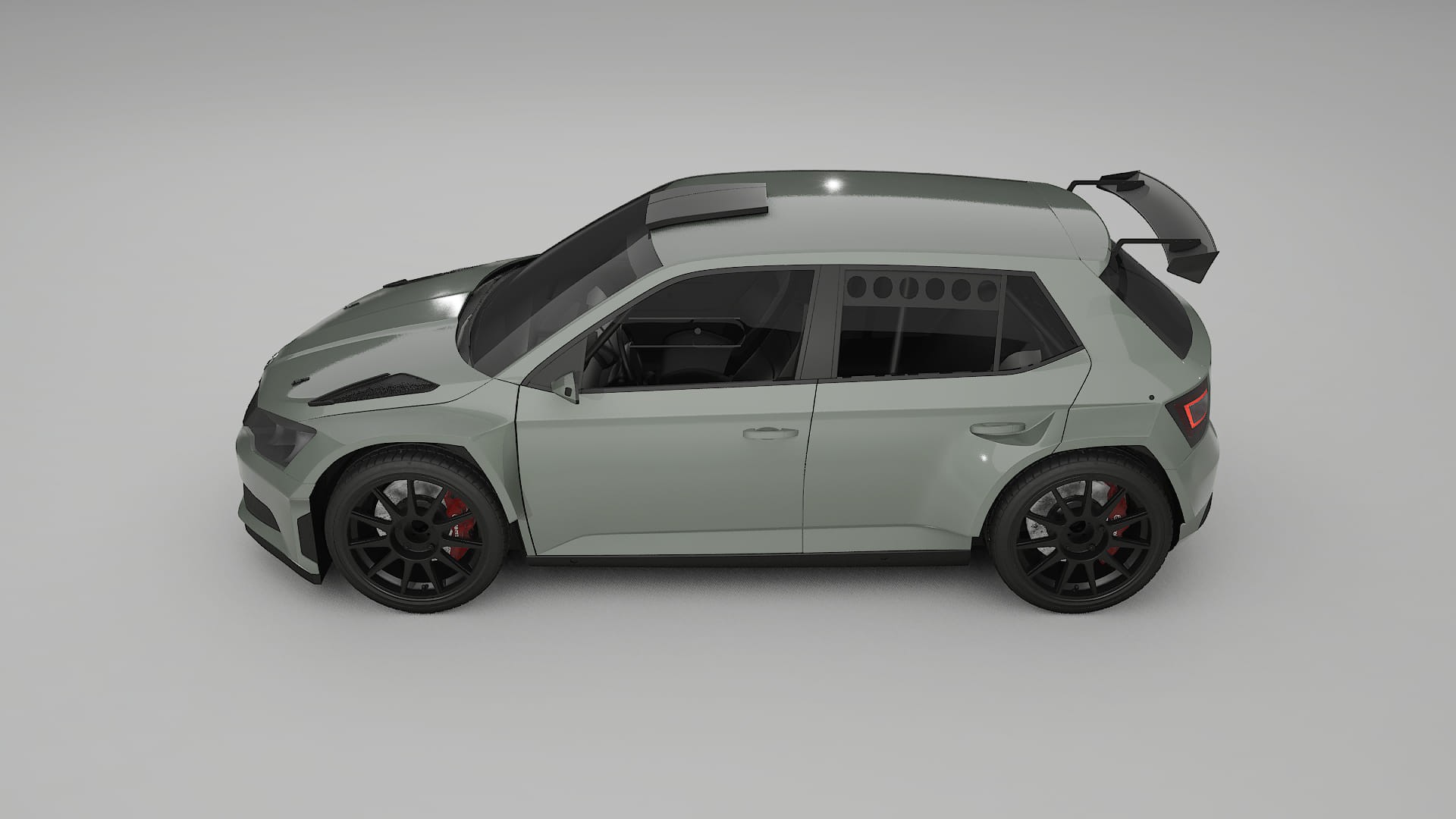 Škoda Fabia R5 6V TPU Lackschutzfolie | SLATE Farbwechsel PPF – Komplett-Vorgeschnittener Kit