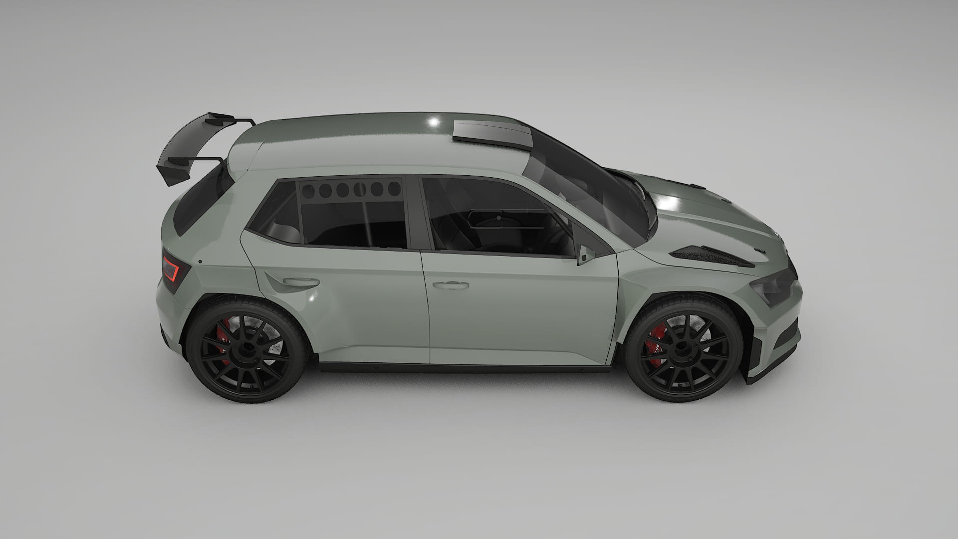 Škoda Fabia R5 6V TPU Lackschutzfolie | SLATE Farbwechsel PPF – Komplett-Vorgeschnittener Kit