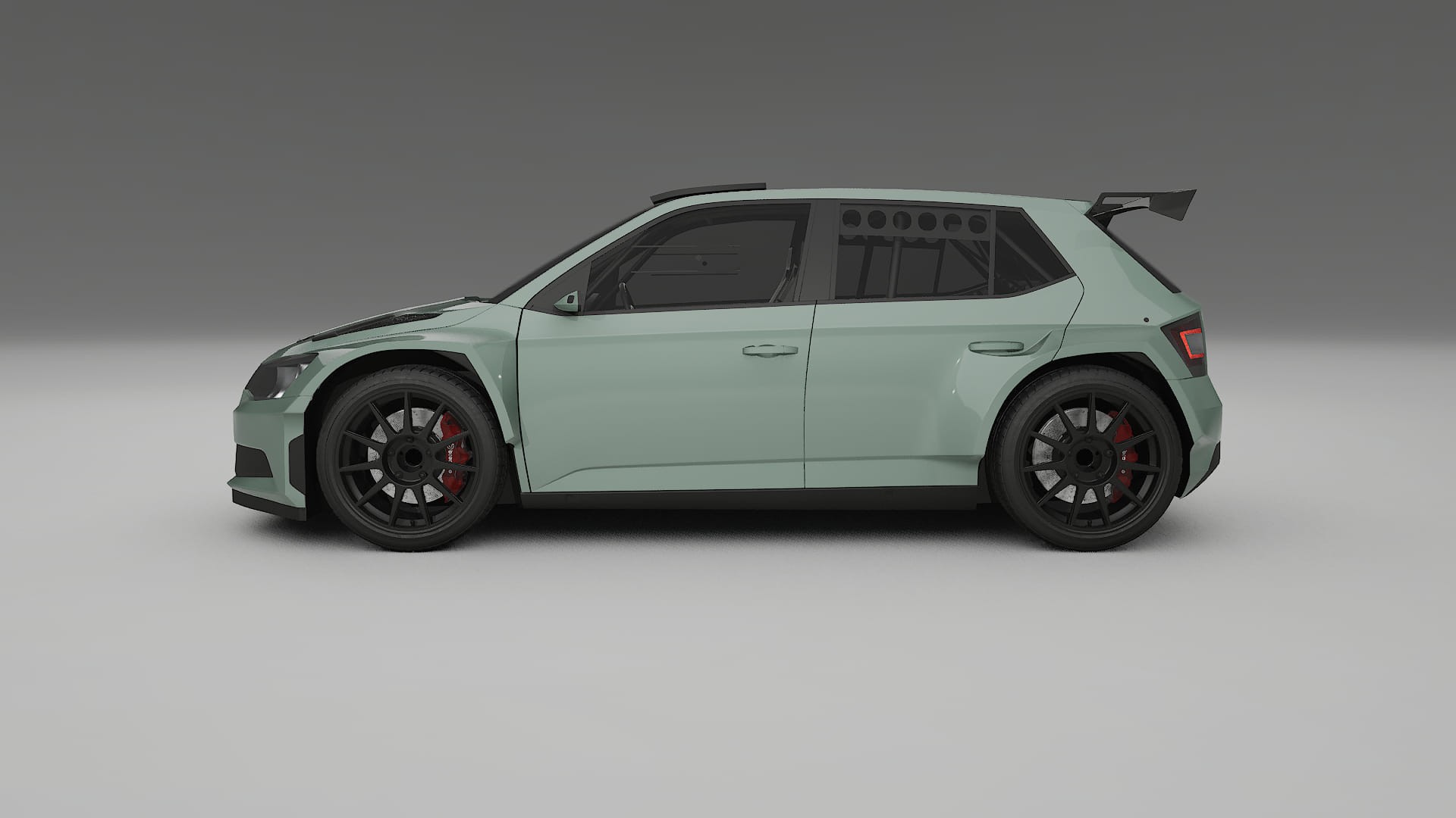 Škoda Fabia R5 6V TPU Lackschutzfolie | CINDER Farbwechsel PPF – Komplett-Vorgeschnittener Kit