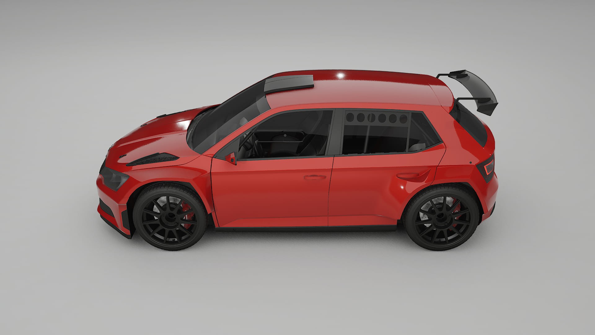 Škoda Fabia R5 6V TPU Lackschutzfolie | BLAZE Farbwechsel PPF – Komplett-Vorgeschnittener Kit