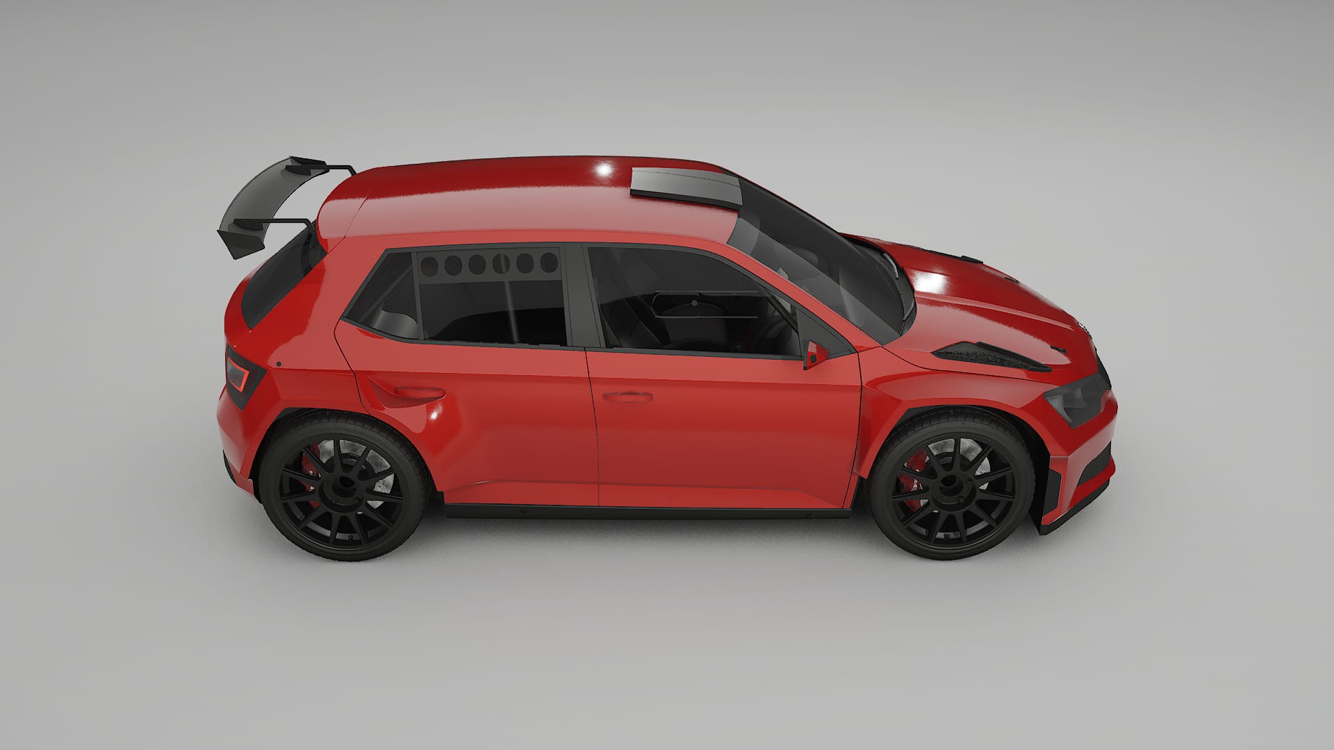 Škoda Fabia R5 6V TPU Lackschutzfolie | BLAZE Farbwechsel PPF – Komplett-Vorgeschnittener Kit