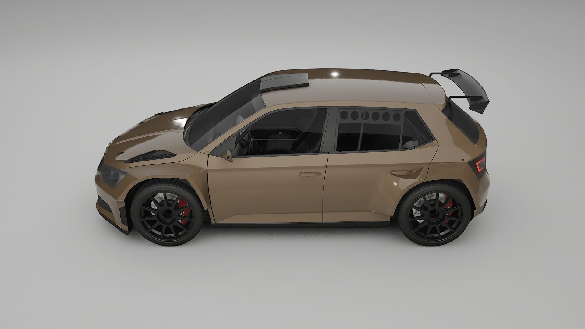 Škoda Fabia R5 6V TPU Lackschutzfolie | SAHARA Farbwechsel PPF – Komplett-Vorgeschnittener Kit